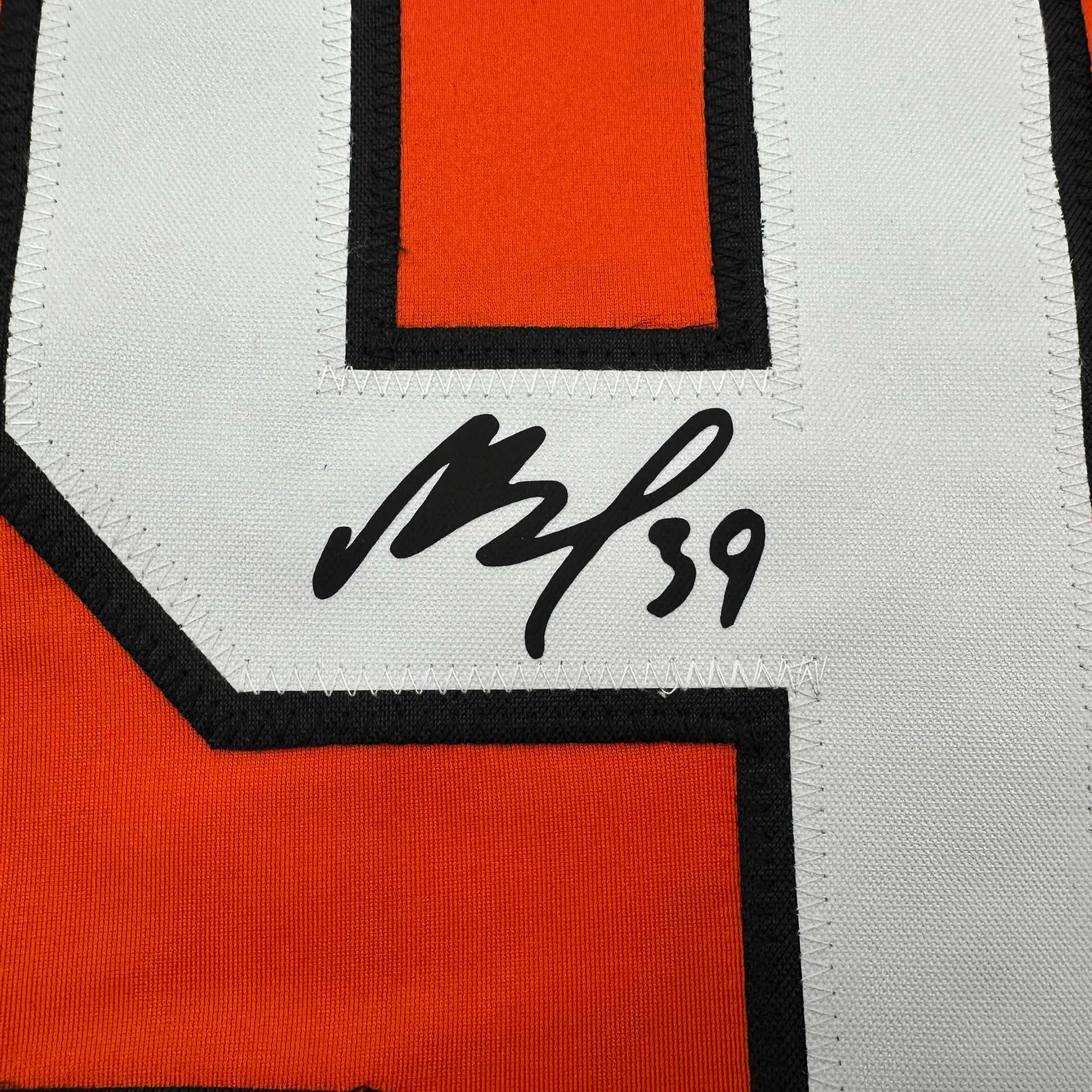 Facsimile Autographed Matvei Michkov Philadelphia Orange Reprint Laser Auto Hockey Jersey Size Men's XL