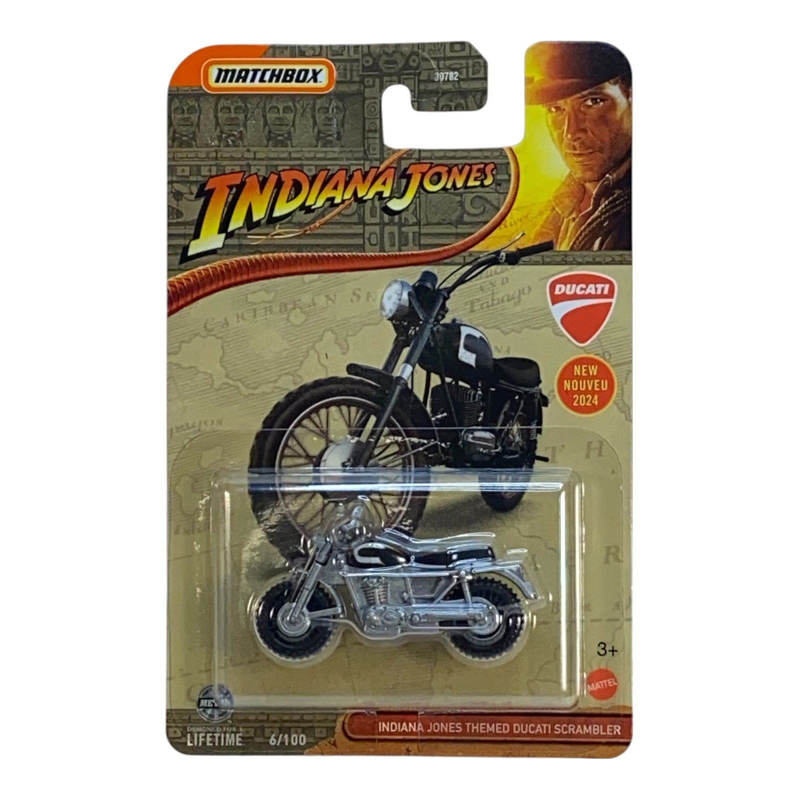 Matchbox Indiana Jones Themed Ducati Scrambler