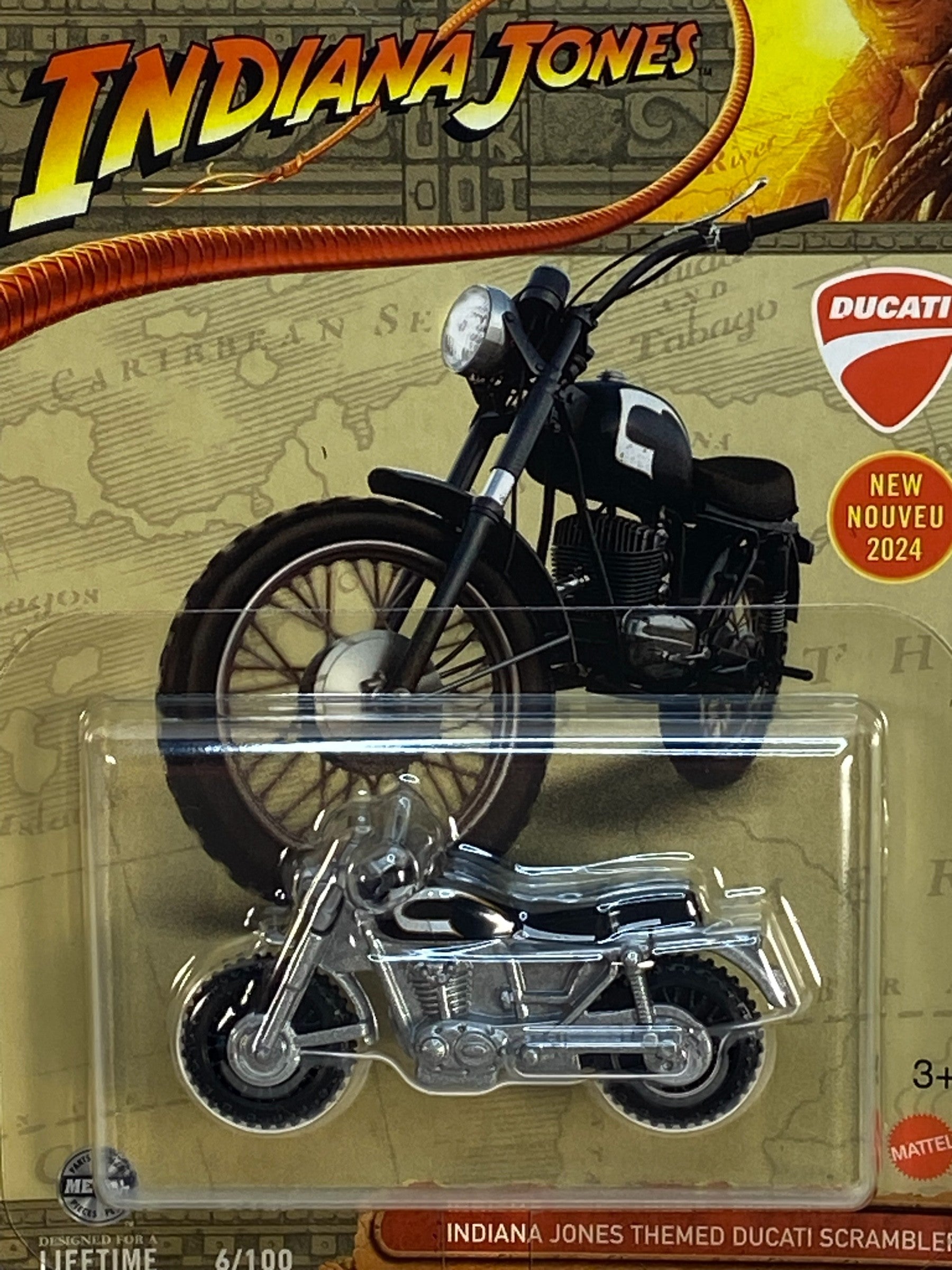 Matchbox Indiana Jones Themed Ducati Scrambler