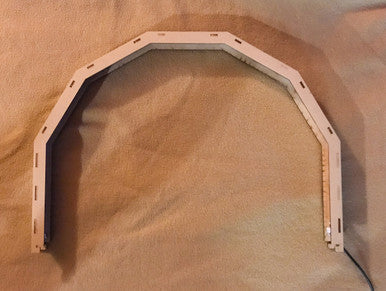 LED Light Add-On For Painting Stations, Double Wide, Extra Tall