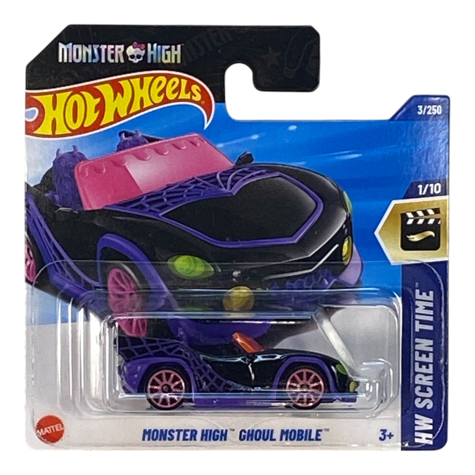 Hot Wheels Monster High Ghoul Mobile - Screen Time Series 1/10 (Short Card)