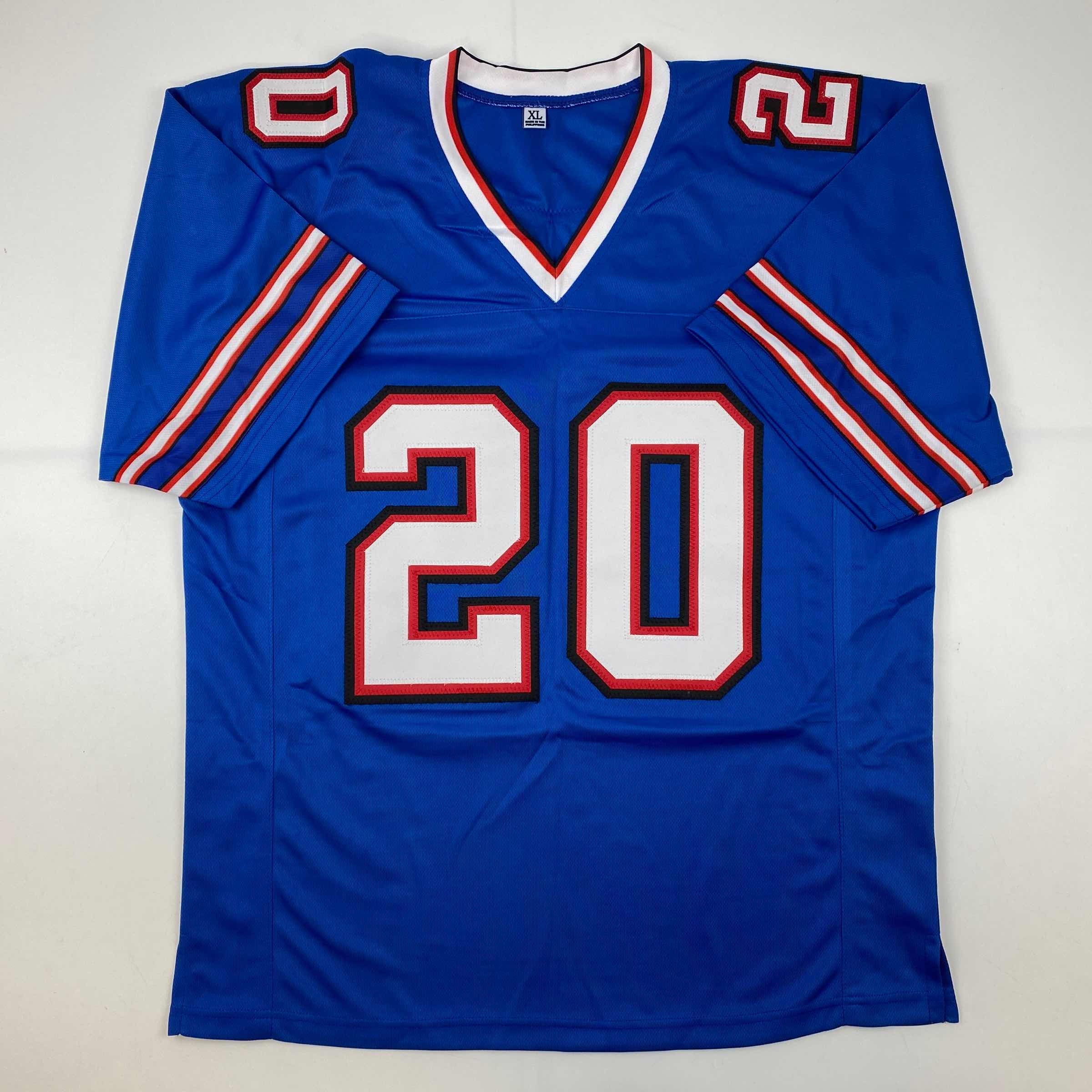Autographed/Signed Frank Gore Buffalo Blue Football Jersey JSA COA