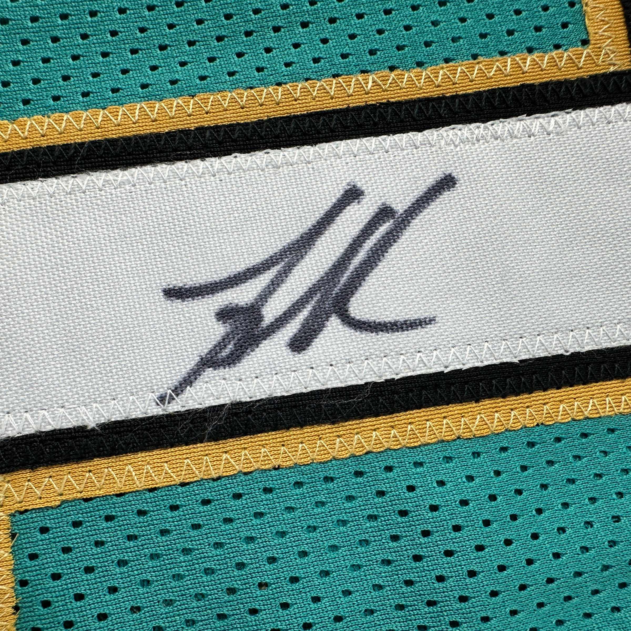 Autographed/Signed Mike Bibby Vancouver Teal Retro Basketball Jersey JSA COA