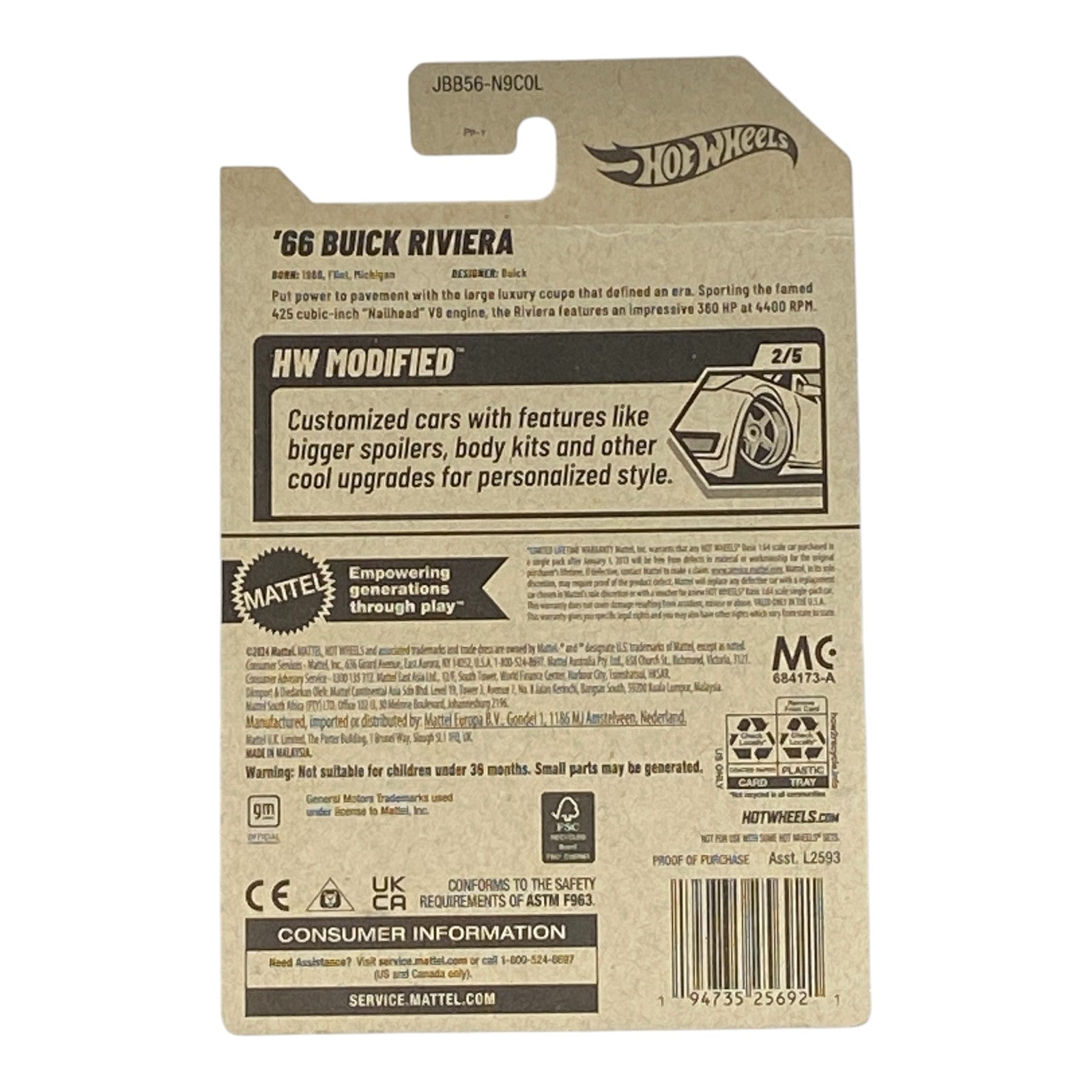 Hot Wheels '66 Buick Riviera - HW Modified Series 2/5