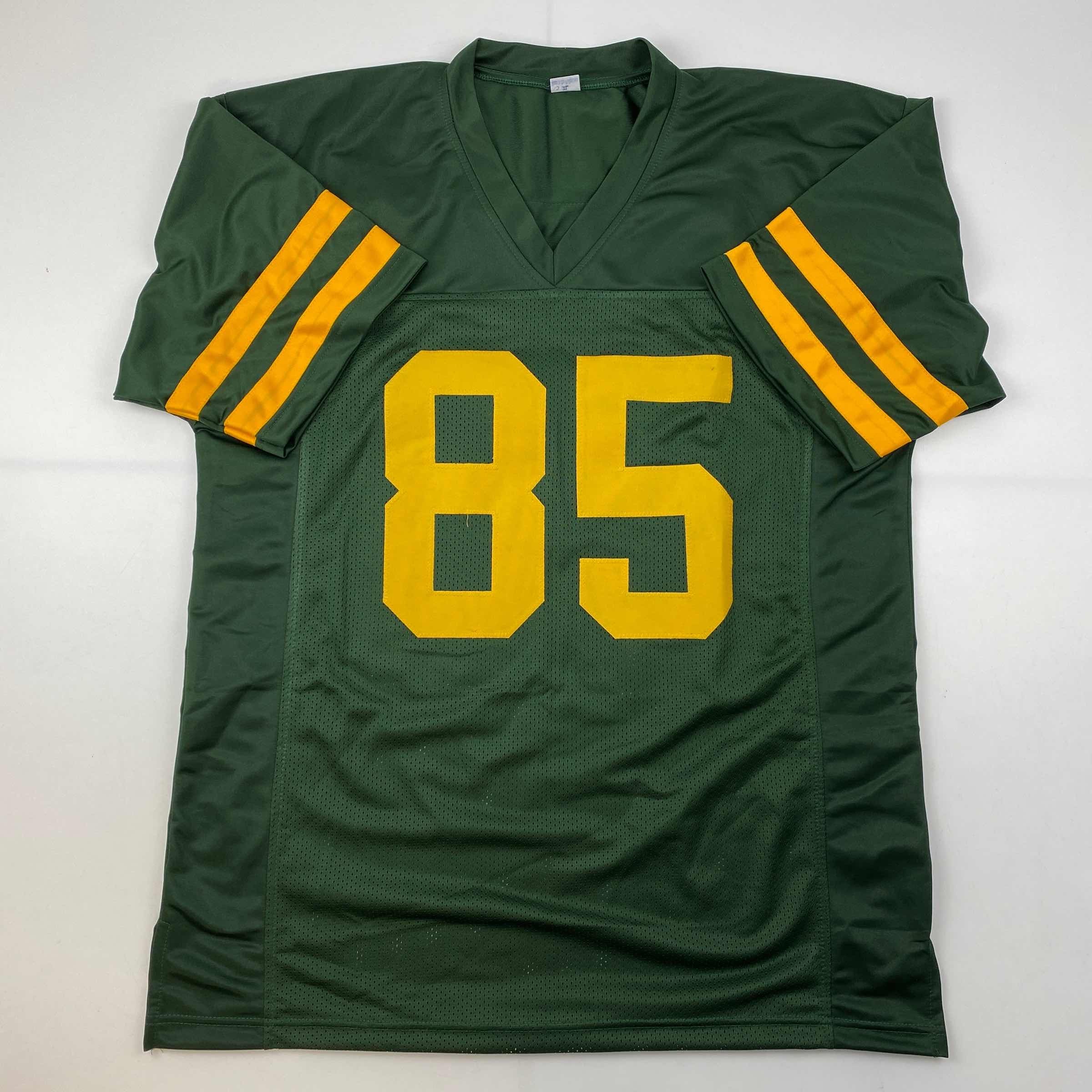 Autographed/Signed Robert Tonyan Green Bay Color Rush Green Football Jersey JSA COA