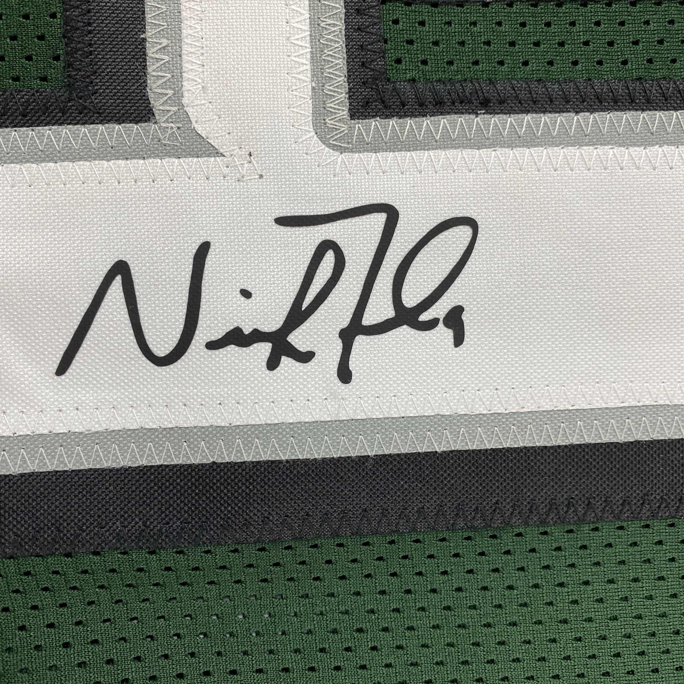 Facsimile Autographed Nick Foles Philadelphia Green Reprint Laser Auto Football Jersey Size Men's XL