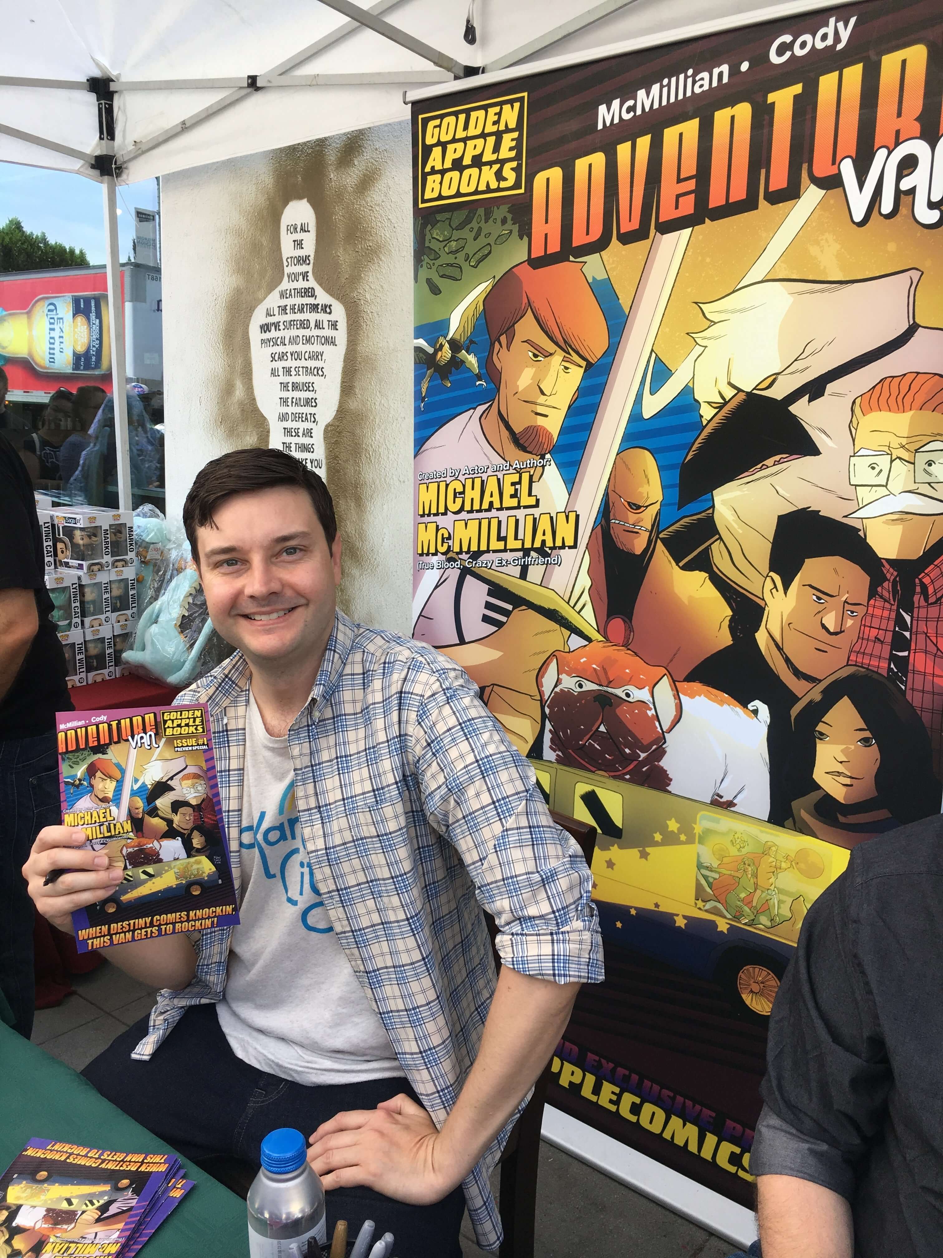 Adventure Van 1 Preview Special Golden Apple Books NM Signed Michael McMillian COA