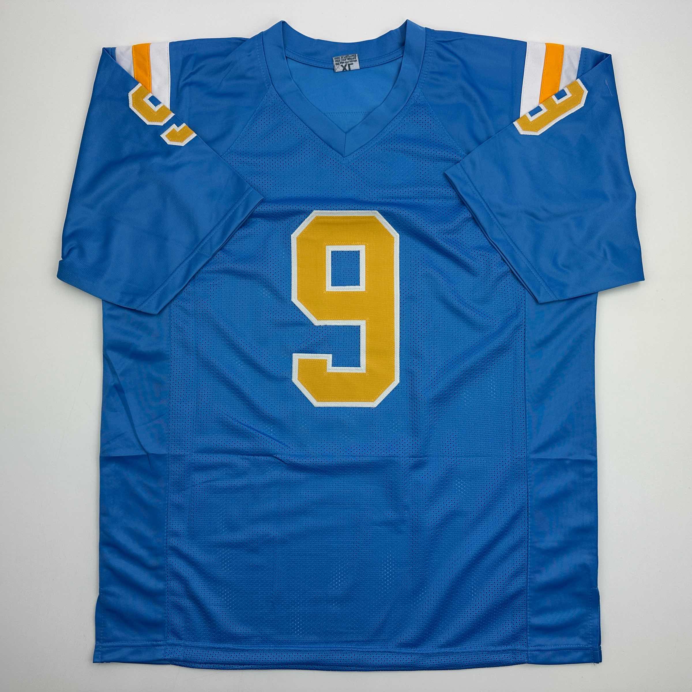 Facsimile Autographed Nico Iamaleava UCLA Blue Reprint Laser Auto College Football Jersey Size Men's XL