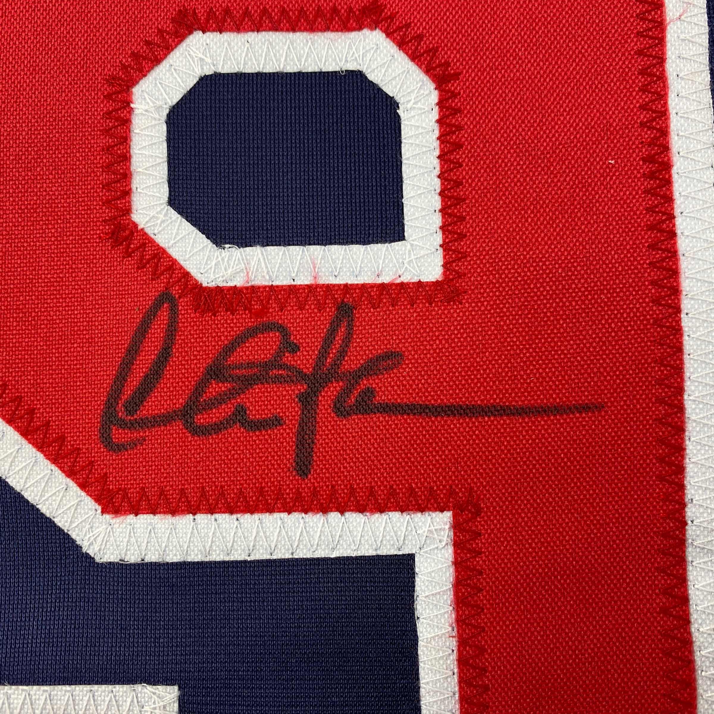 Autographed/Signed Charlie Sheen Wild Thing Ricky Vaughn Major League Movie Blue Baseball Jersey JSA COA