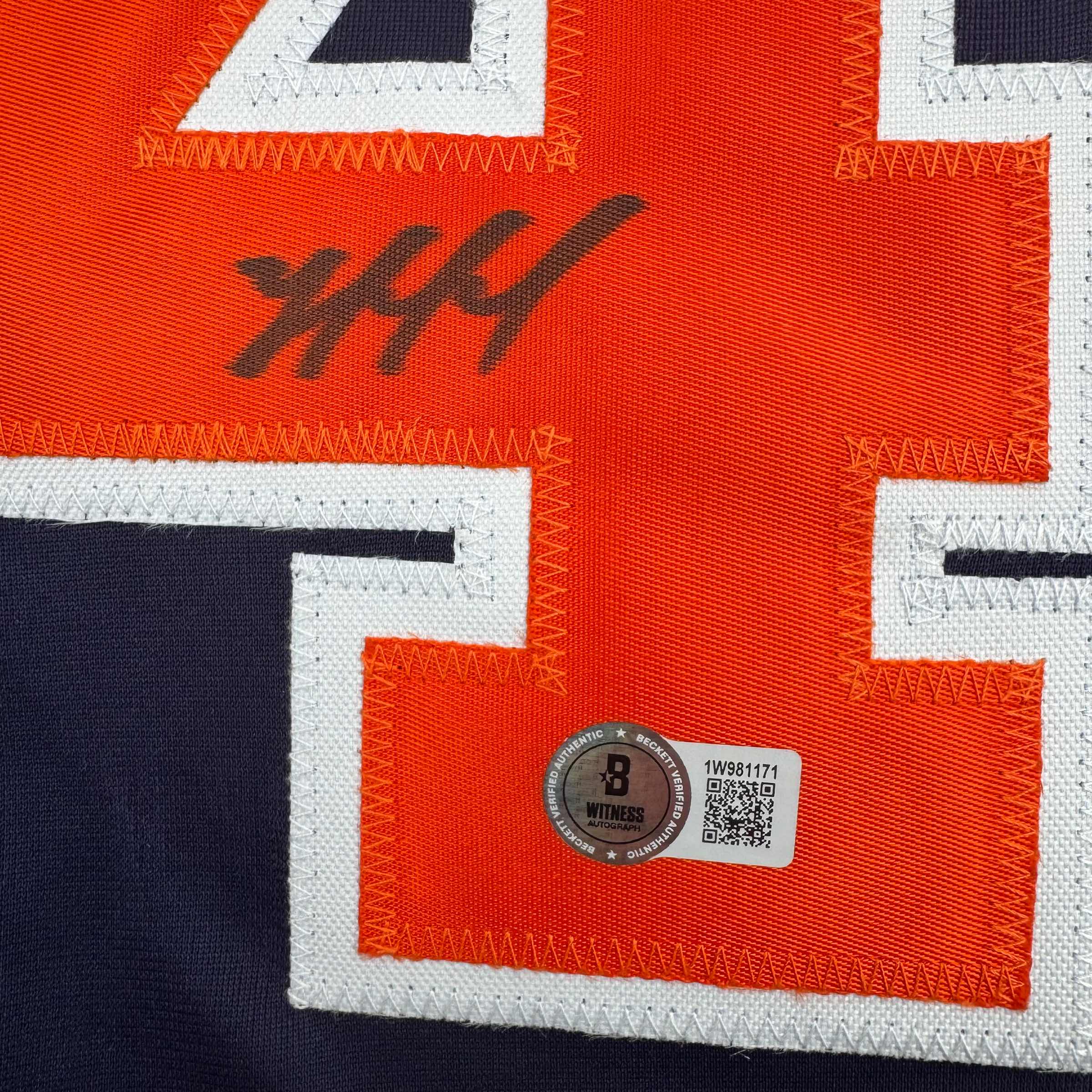 Autographed/Signed Yordan Alvarez Houston Blue Baseball Jersey Beckett BAS COA