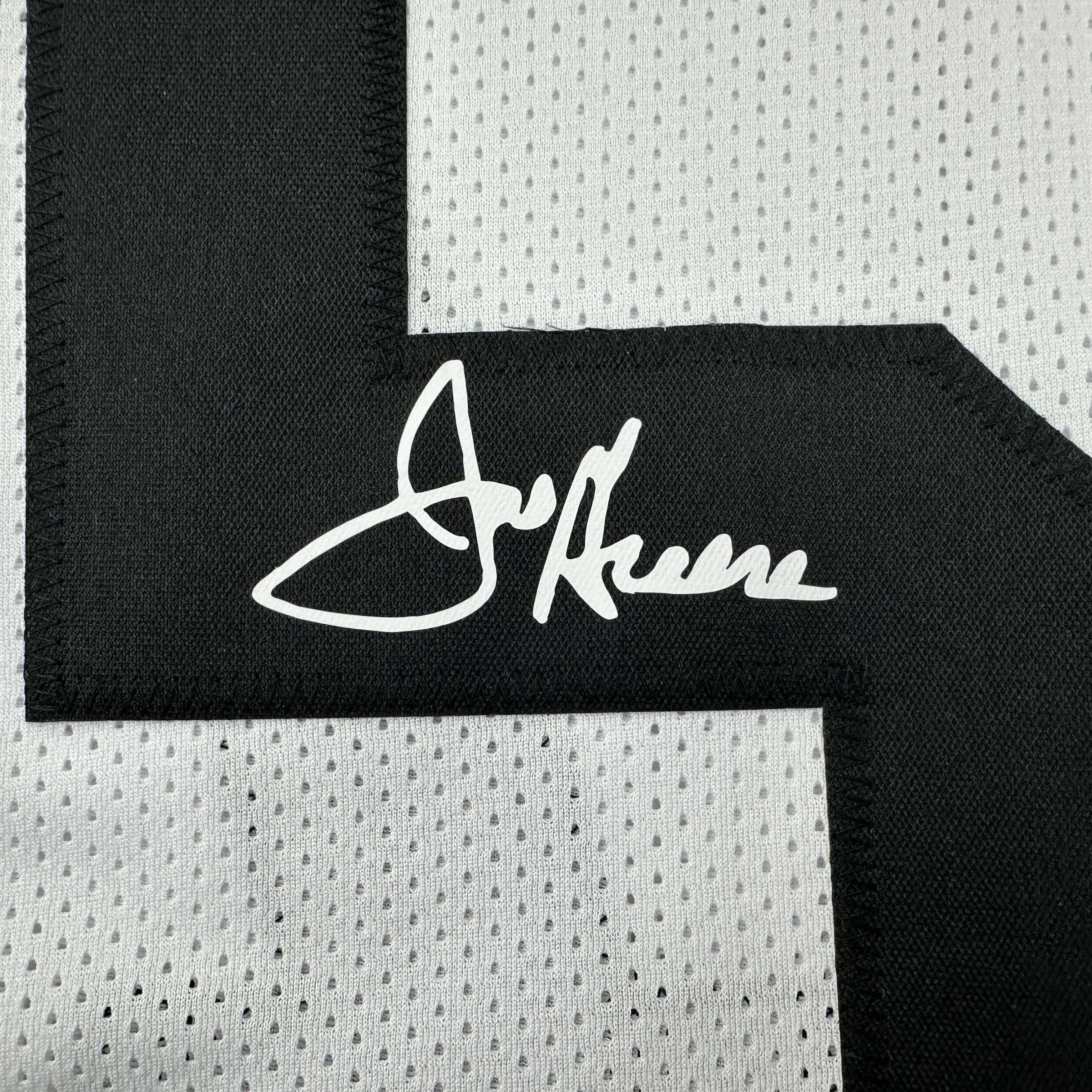 Facsimile Autographed Mean Joe Greene Pittsburgh White Reprint Laser Auto Football Jersey Size Men's XL