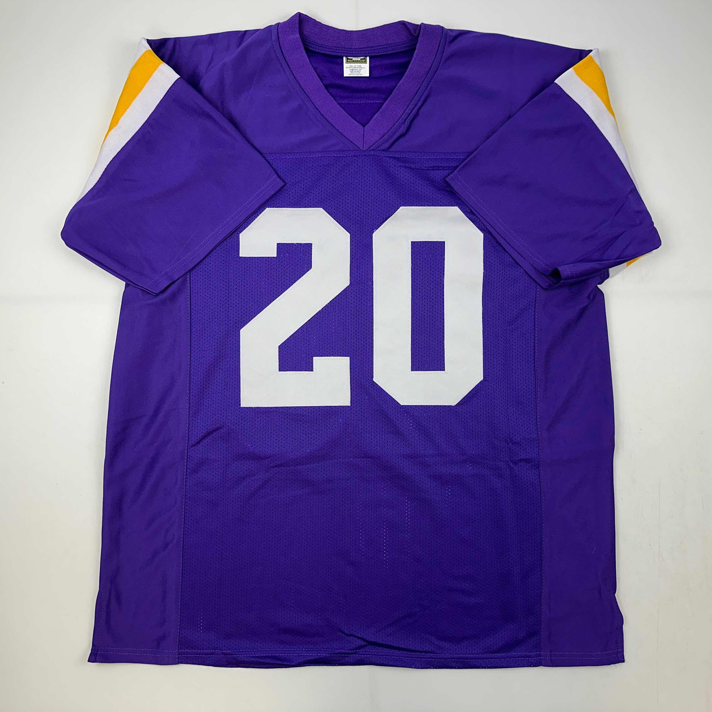 Facsimile Autographed Billy Cannon LSU Purple Reprint Laser Auto College Football Jersey Size Men's XL