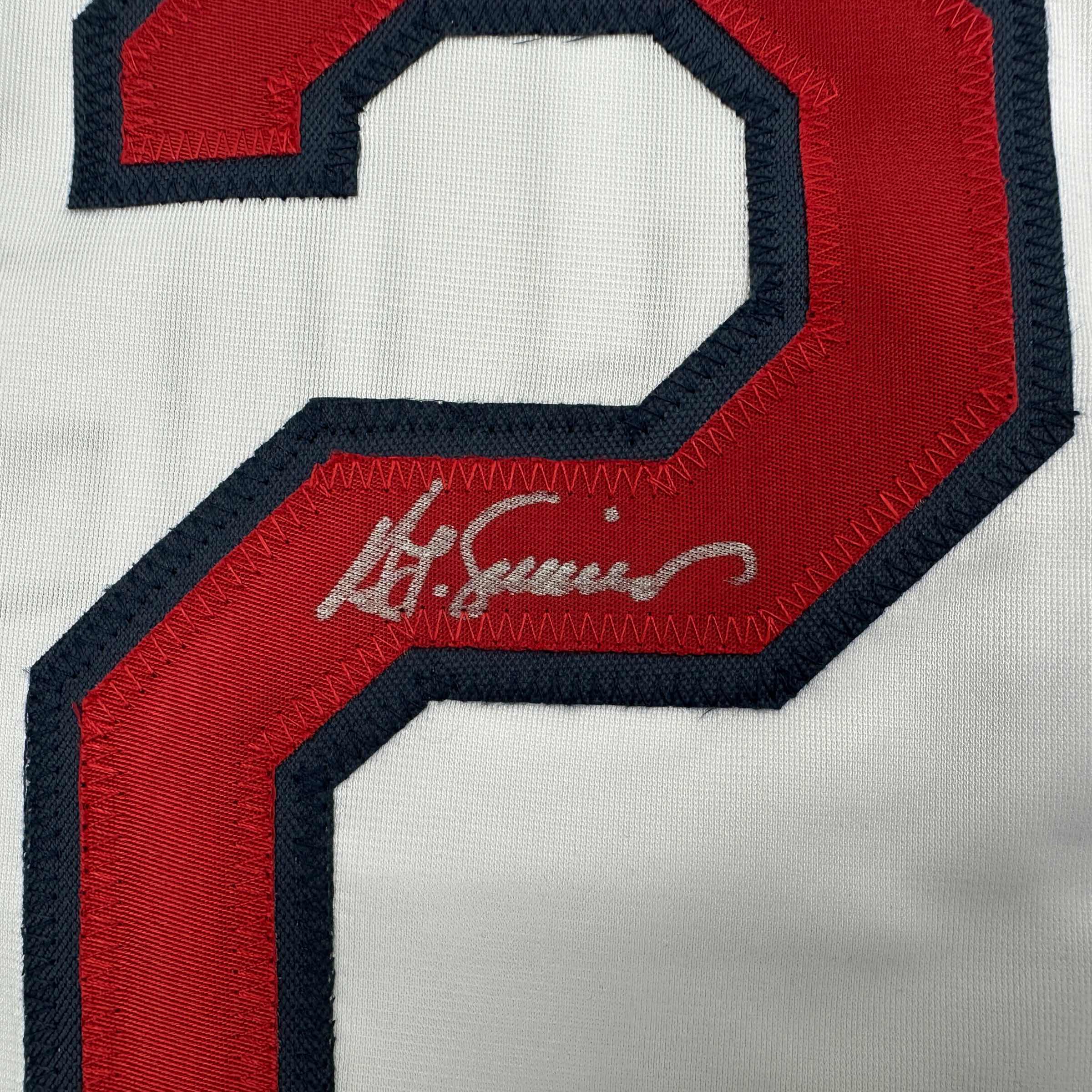 Autographed/Signed Ted Simmons St. Louis White Baseball Jersey JSA COA