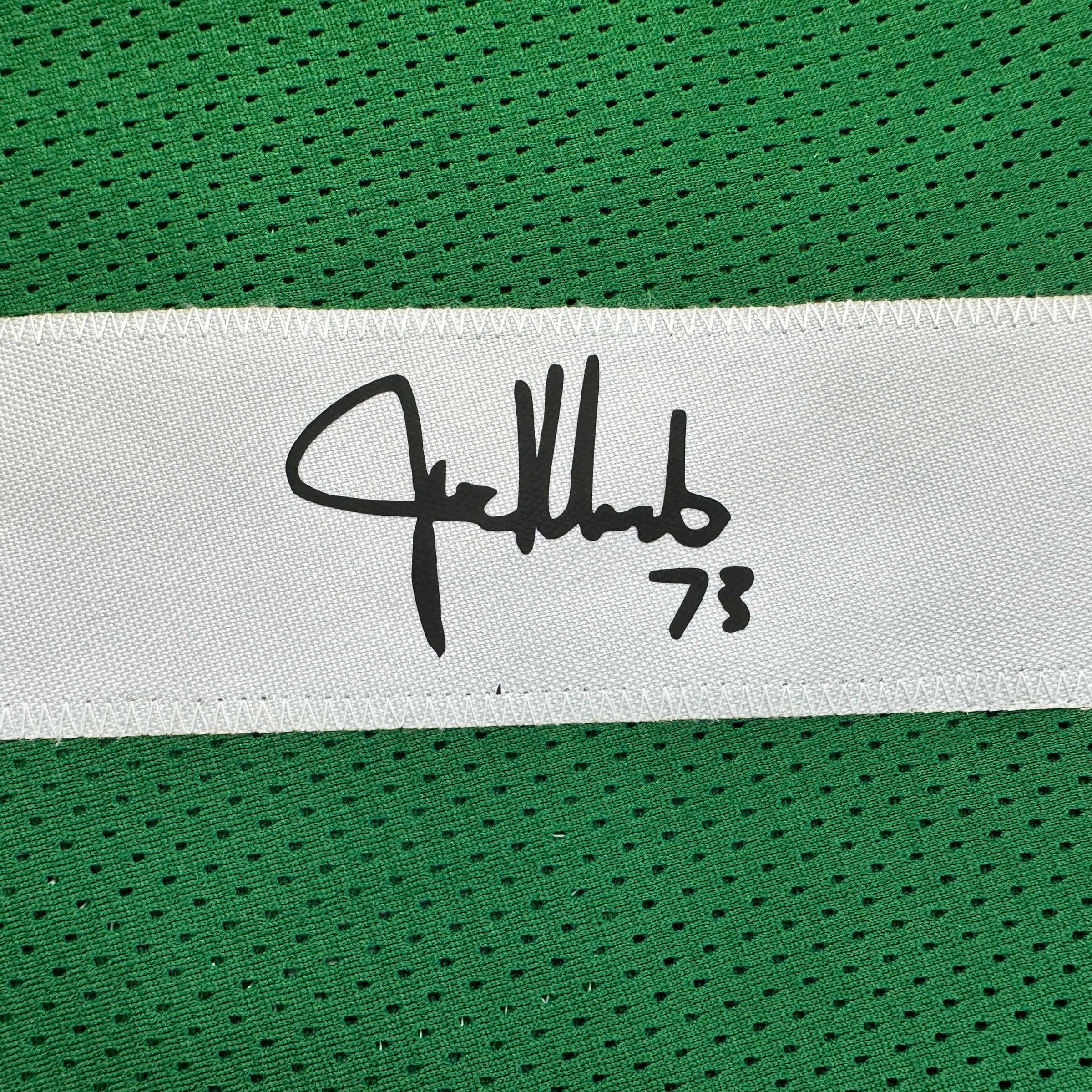 Facsimile Autographed Joe Klecko New York Green Reprint Laser Auto Football Jersey Size Men's XL
