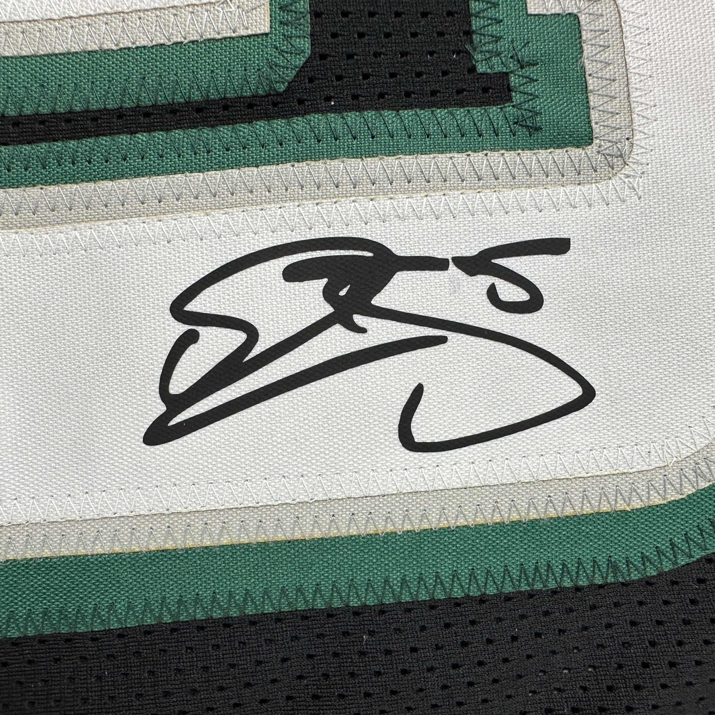 Facsimile Autographed Donovan McNabb Philadelphia Black Reprint Laser Auto Football Jersey Size Men's XL
