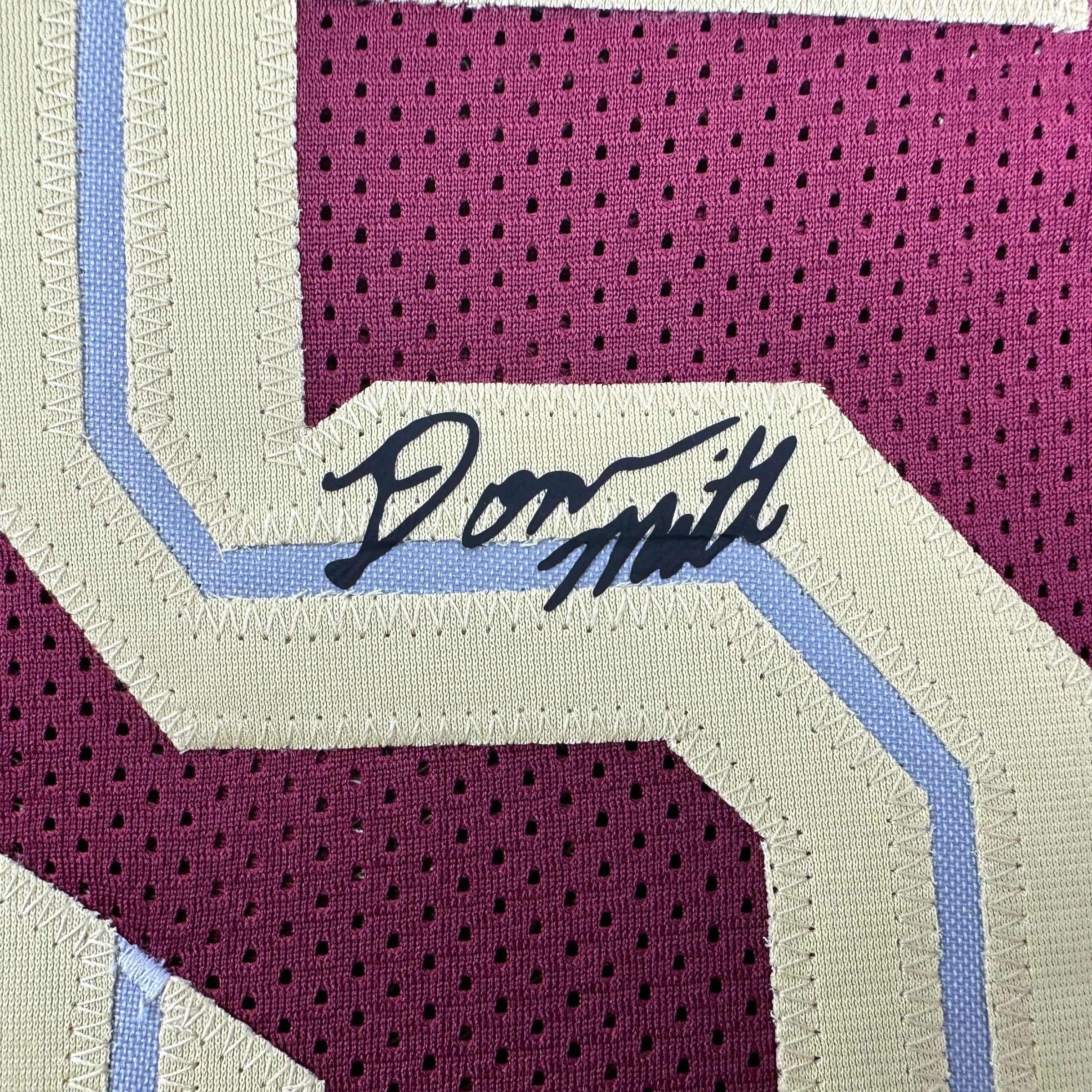 Facsimile Autographed Donovan Mitchell Cleveland Red Reprint Laser Auto Basketball Jersey Size Men's XL