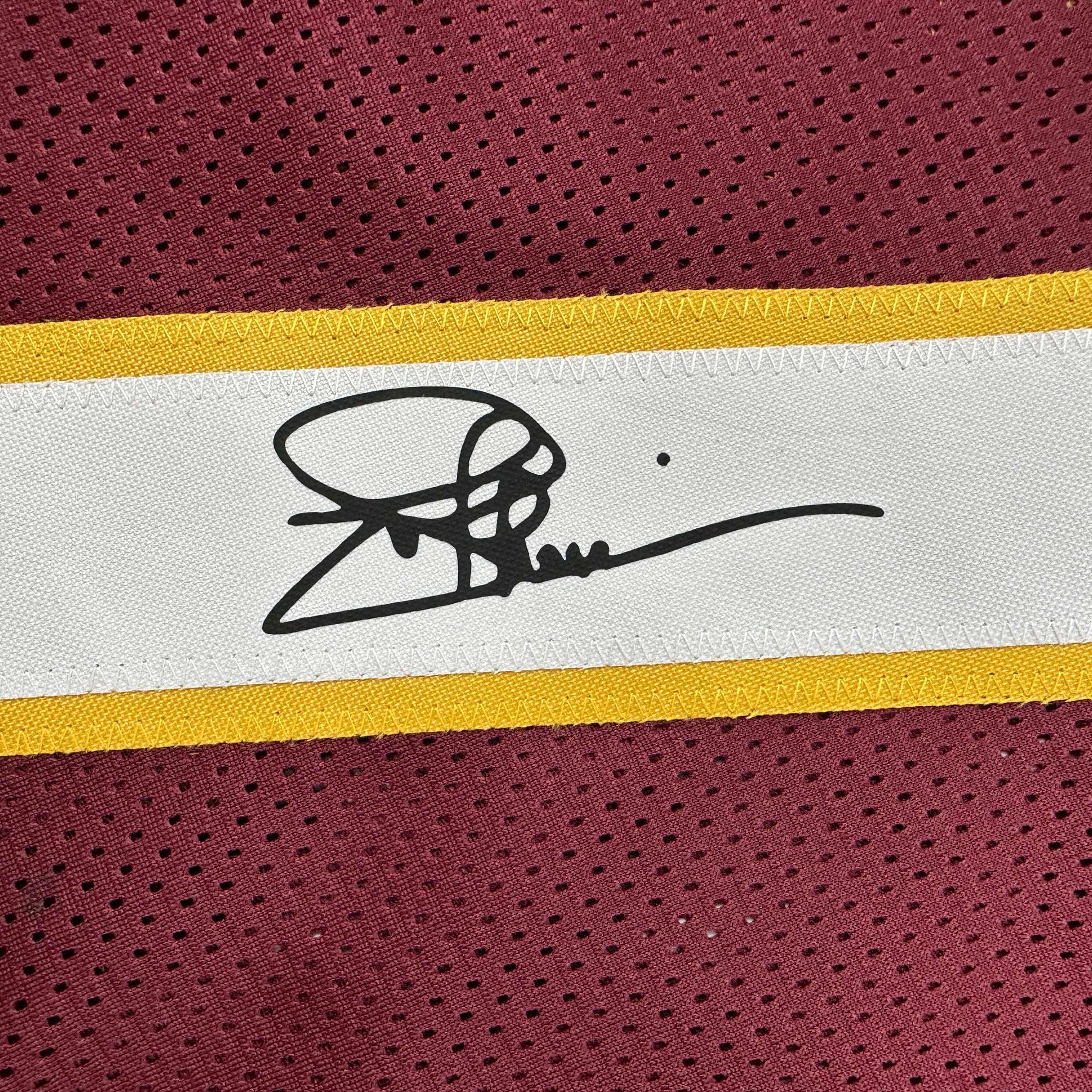 Facsimile Autographed Joe Theismann Washington Red Reprint Laser Auto Football Jersey Size Men's XL