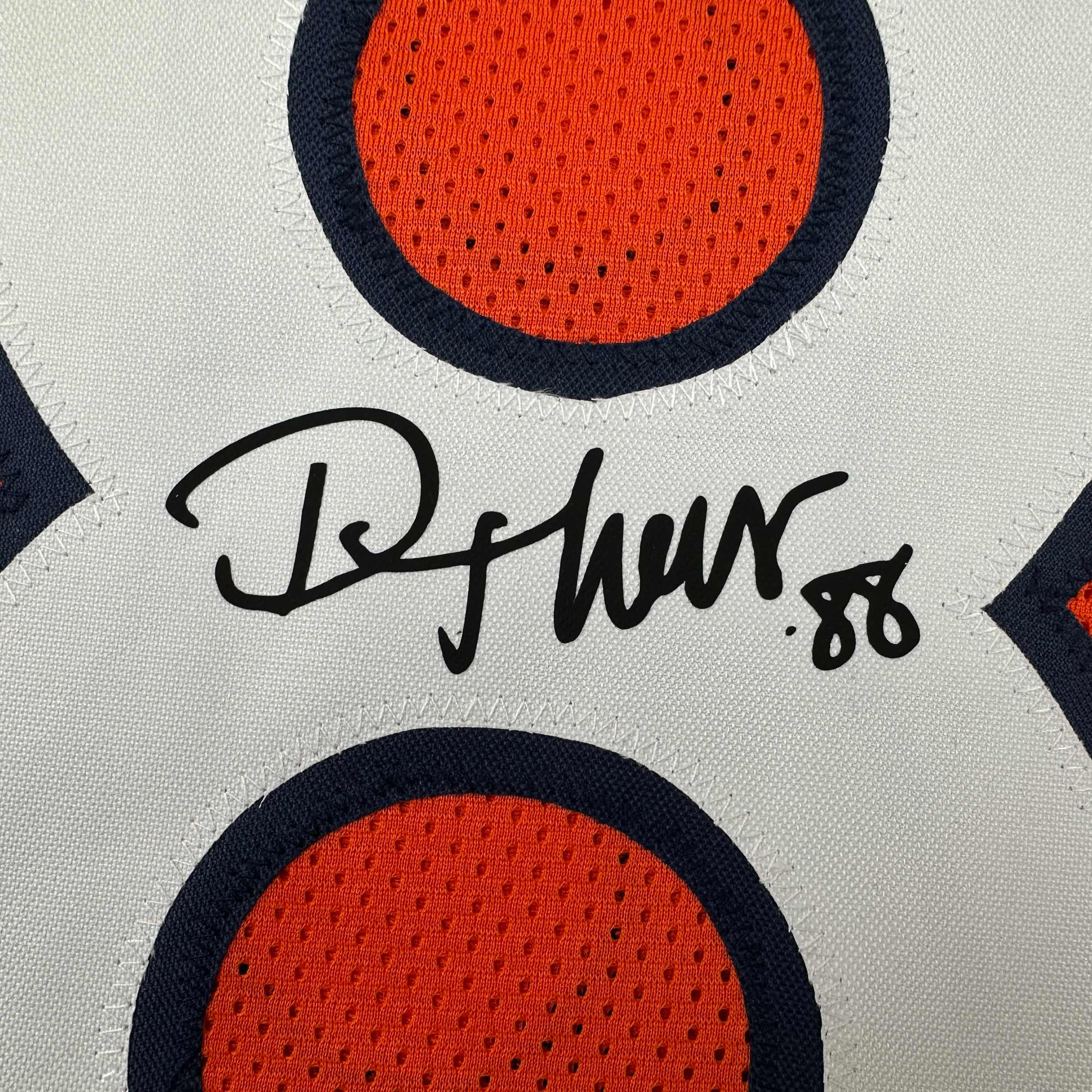 Facsimile Autographed Demaryius Thomas Denver Orange Reprint Laser Auto Football Jersey Size Men's XL