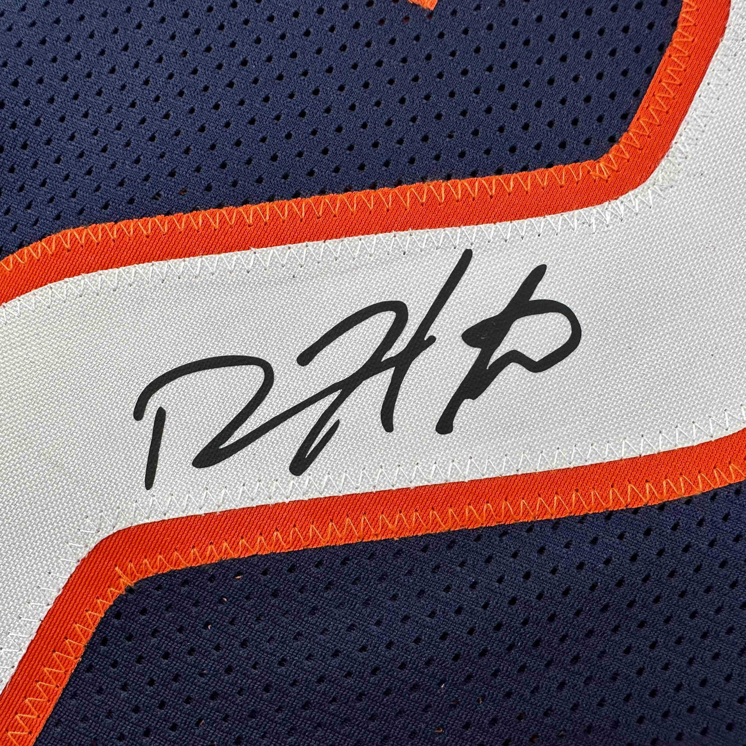 Facsimile Autographed Devin Hester Chicago Blue Reprint Laser Auto Football Jersey Size Men's XL