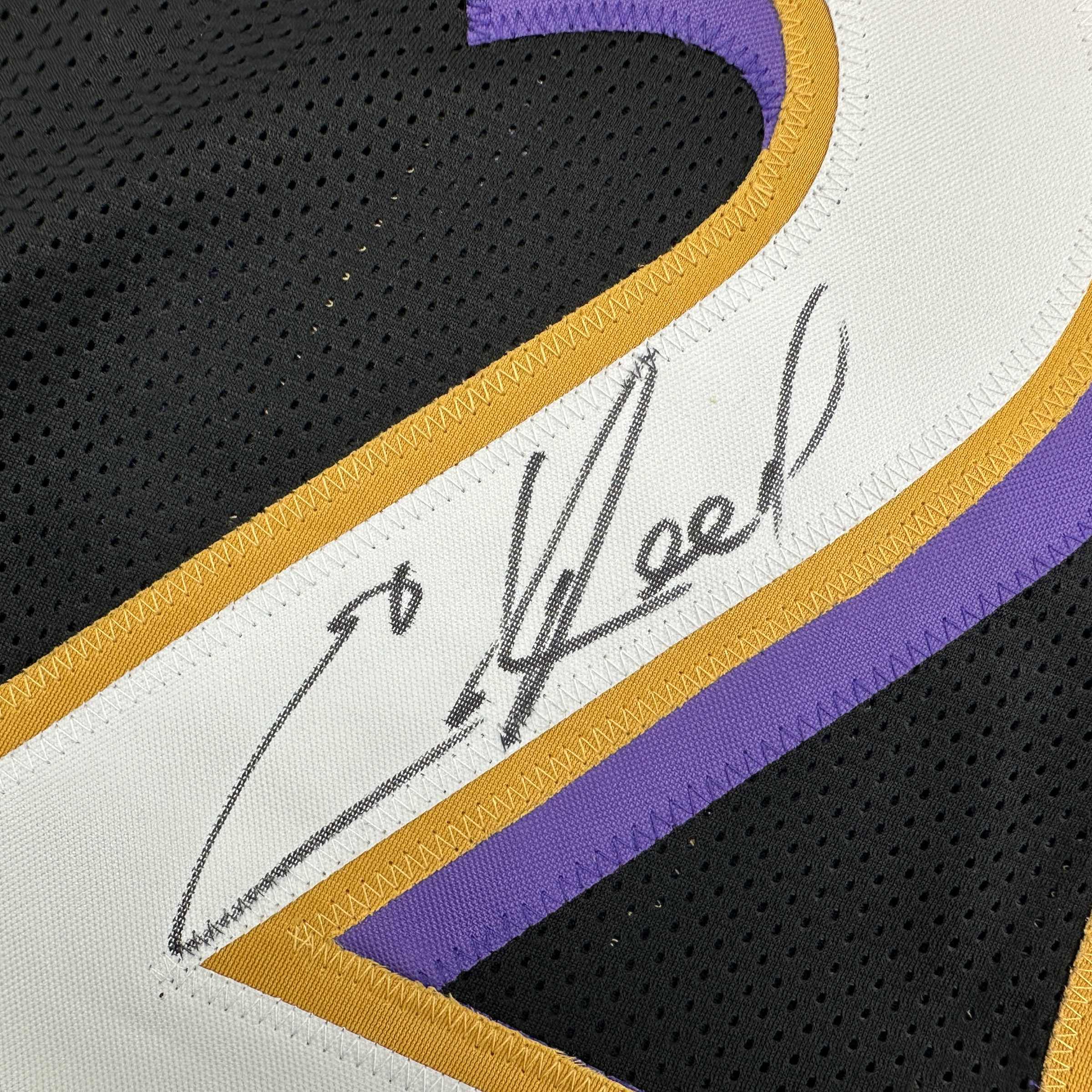 Autographed/Signed Ed Reed Baltimore Black Football Jersey Beckett BAS COA