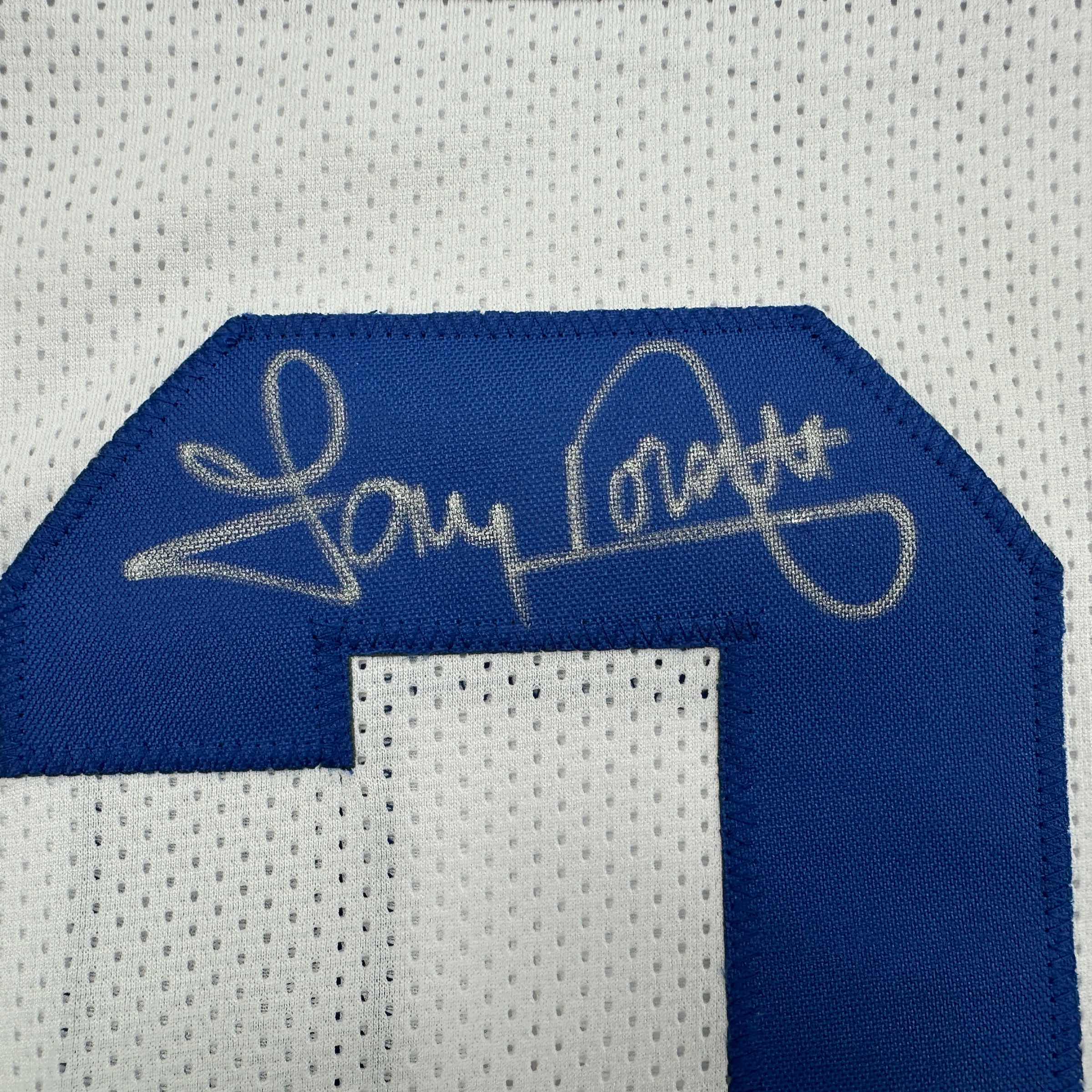 Autographed/Signed Tony Dorsett Dallas White Football Jersey JSA COA
