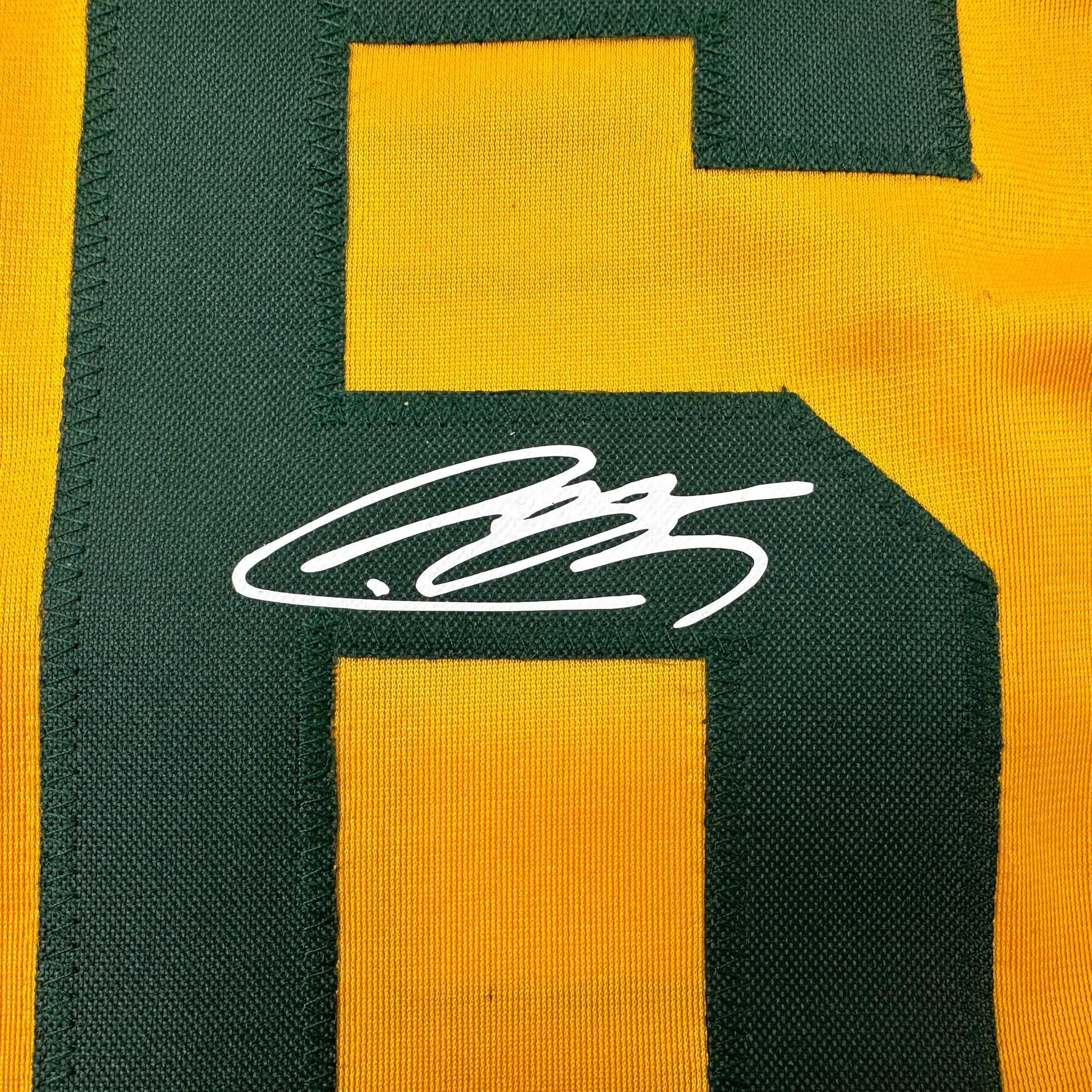 Facsimile Autographed Roberto Carlos Brazil Yellow World Cup Reprint Laser Auto Soccer Jersey Size Men's XL