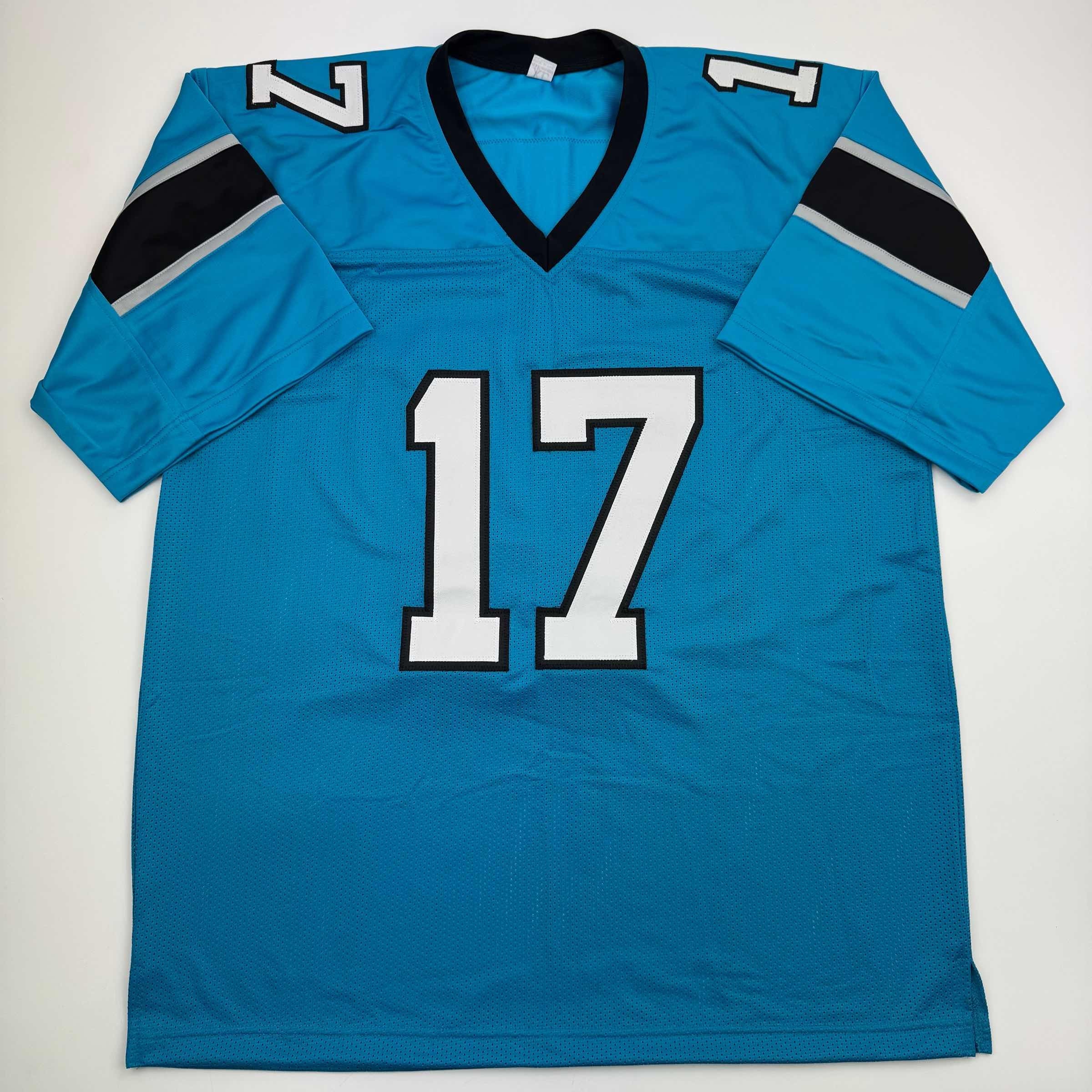 Autographed/Signed Xavier Legette Carolina Blue Football Jersey Beckett BAS COA