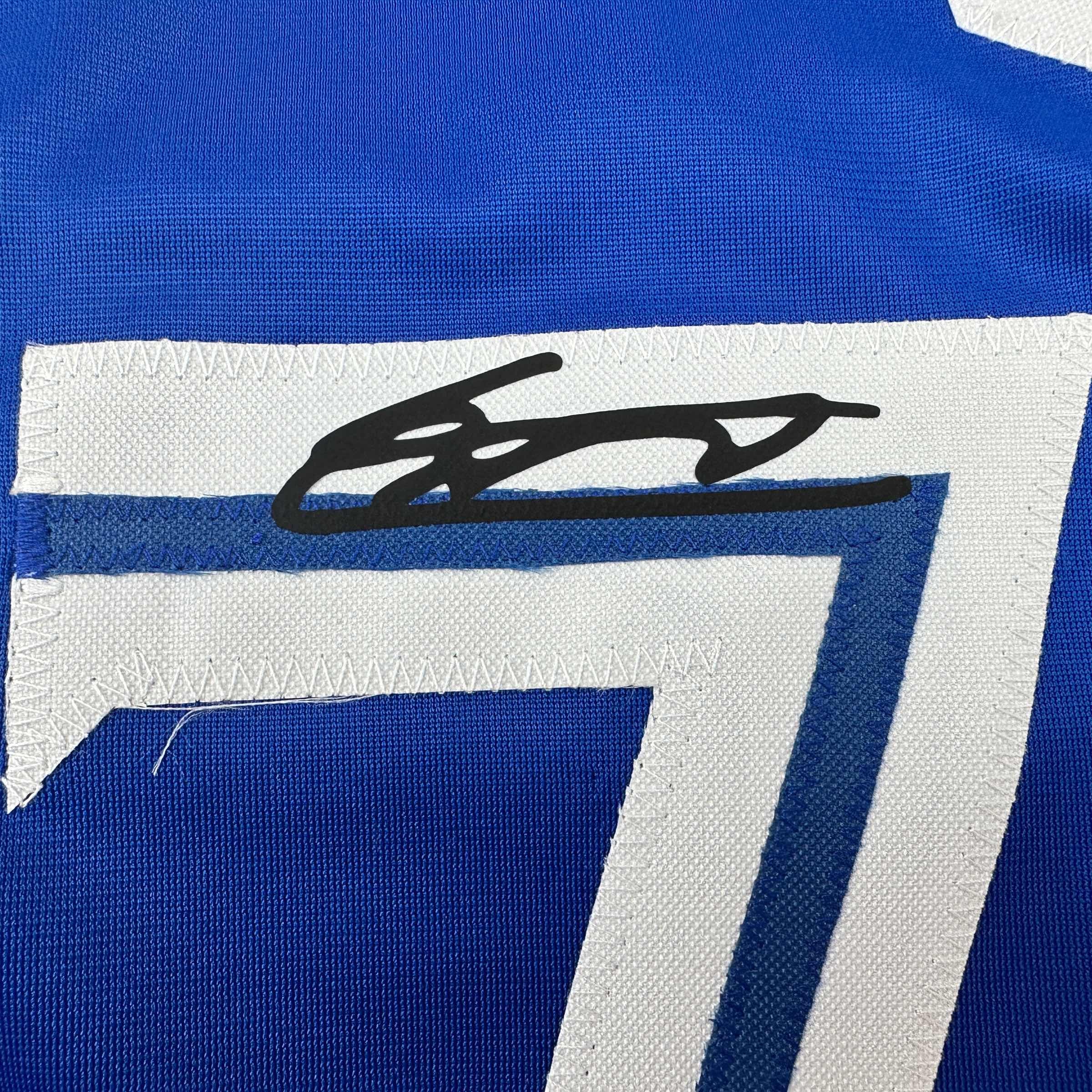 Facsimile Autographed Vladimir Vlad Guerrero Jr. Toronto Blue Reprint Laser Auto Baseball Jersey Size Men's XL