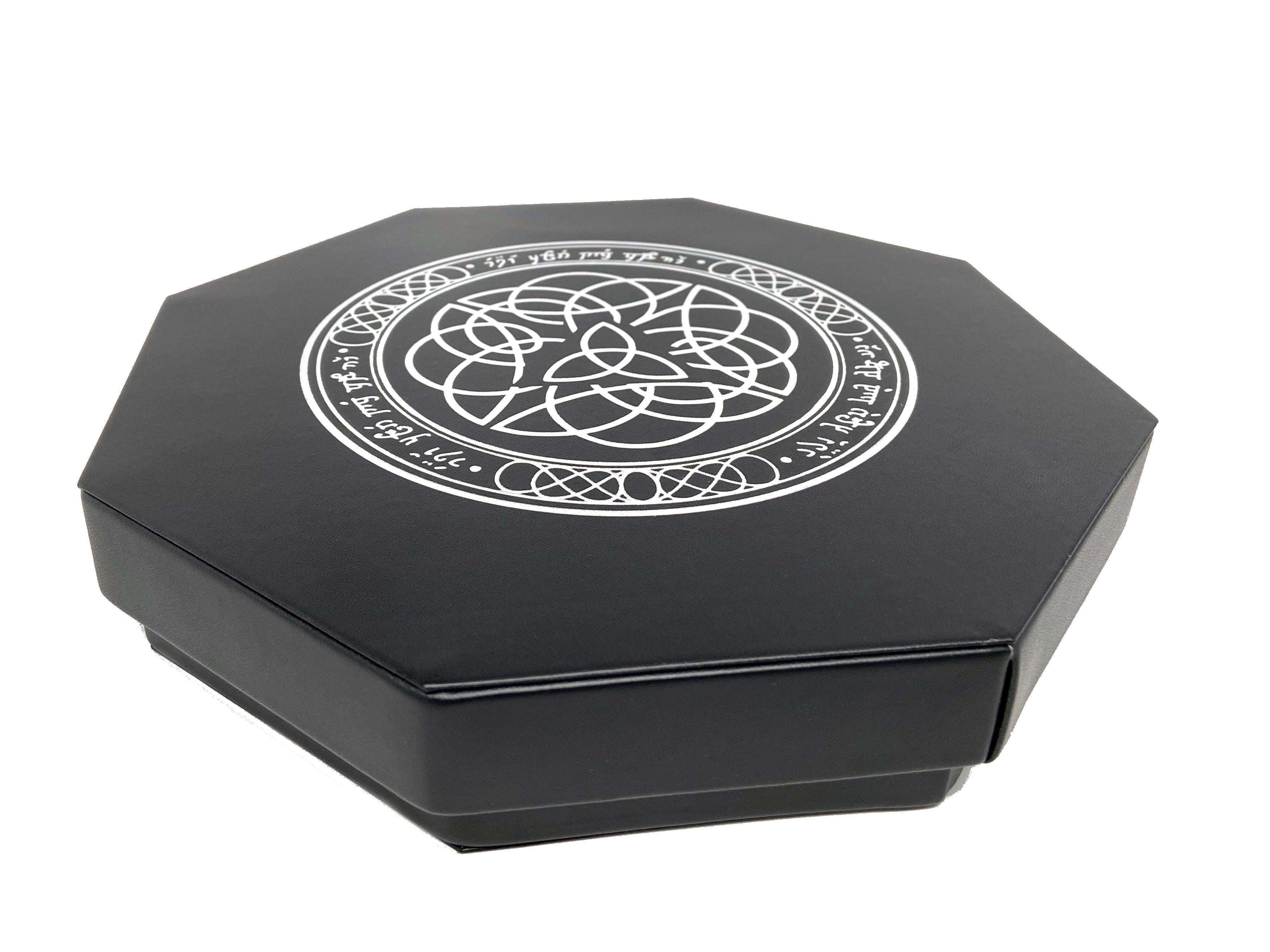(Pre-Order) Elven Runes Dice Tray With Dice Staging Area and Lid