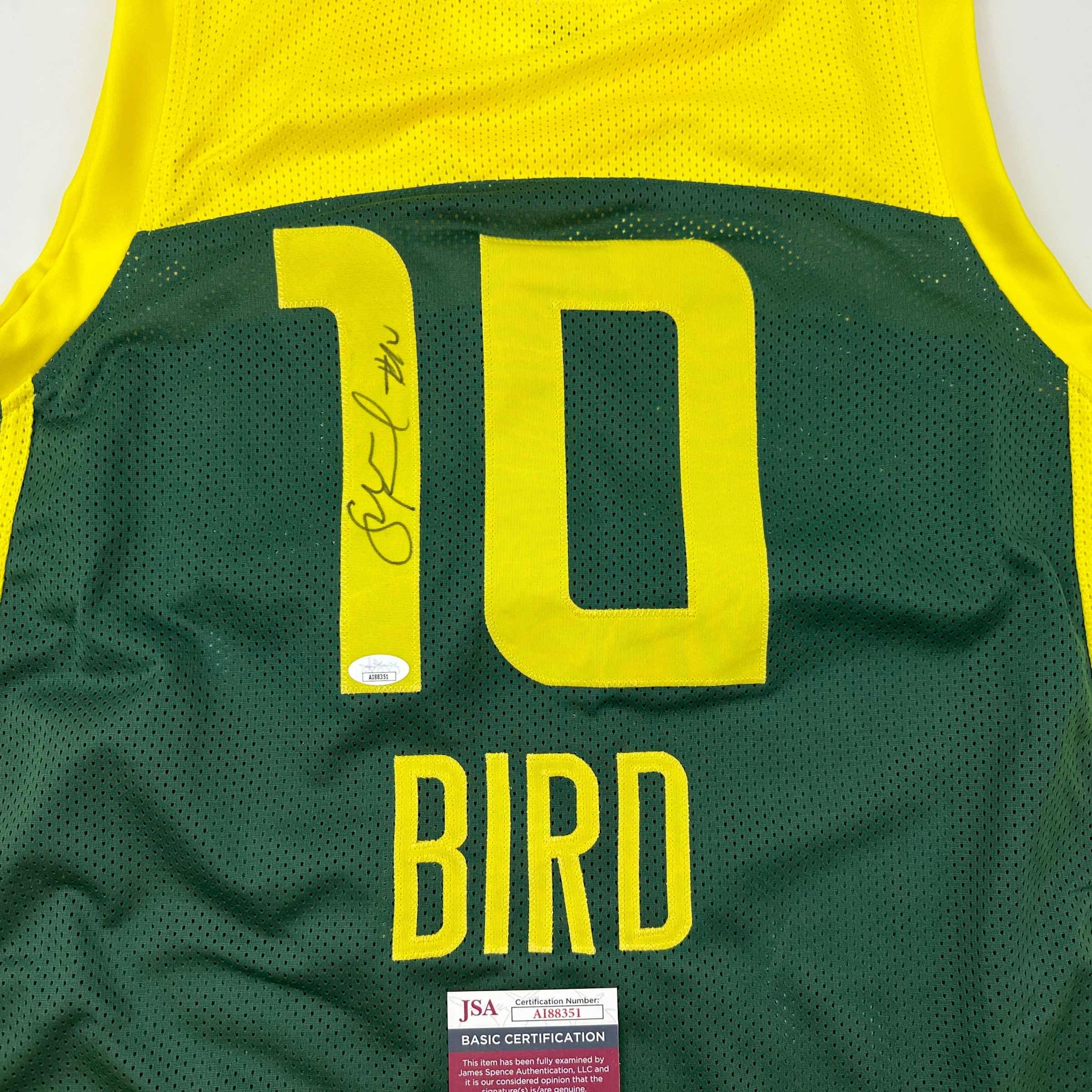 Autographed/Signed Sue Bird Seattle Green Basketball Jersey JSA COA