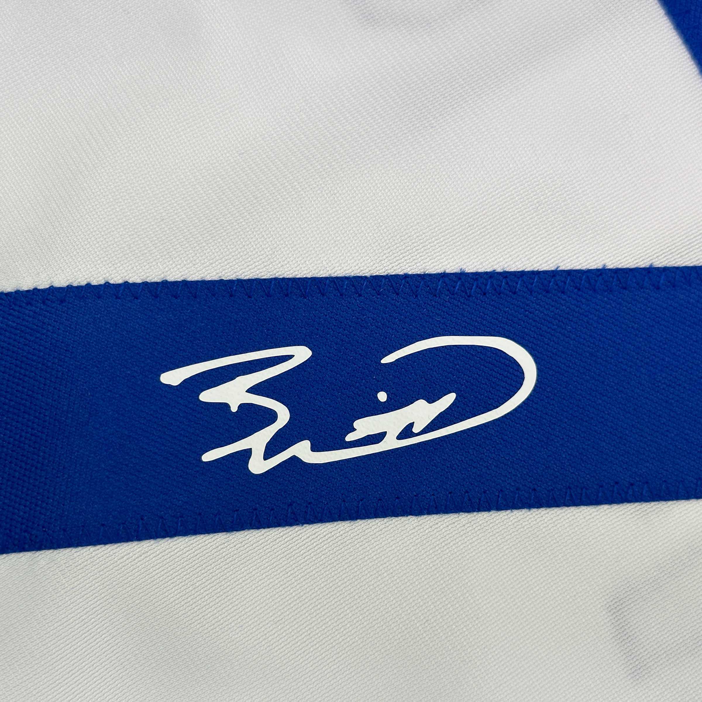 Facsimile Autographed Bobby Witt Jr Kansas City White Reprint Laser Auto Baseball Jersey Size Men's XL