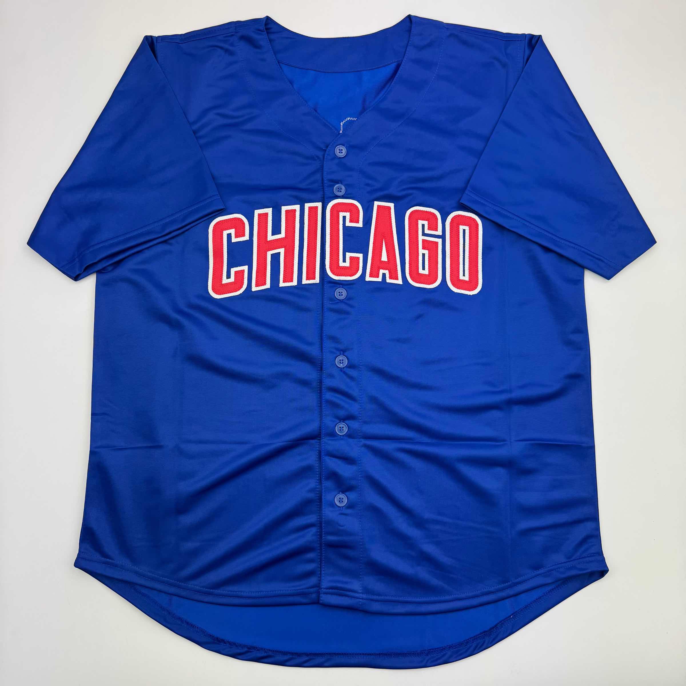 Autographed/Signed Thomas Ian Nicholas Rookie Of The Year Chicago Blue Baseball Jersey Beckett BAS COA