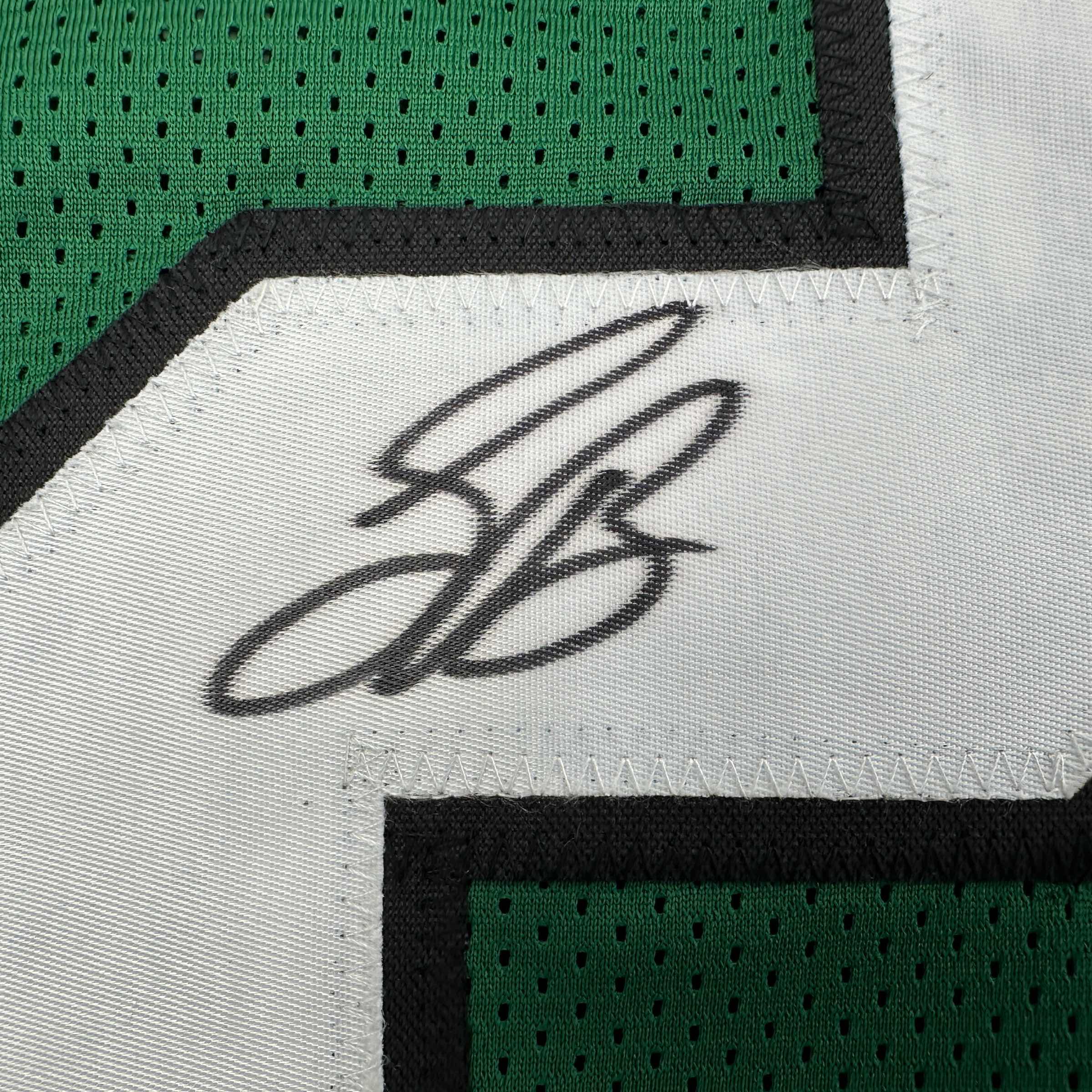 Autographed/Signed Saquon Barkley Philadelphia Kelly Green Football Jersey Beckett BAS COA