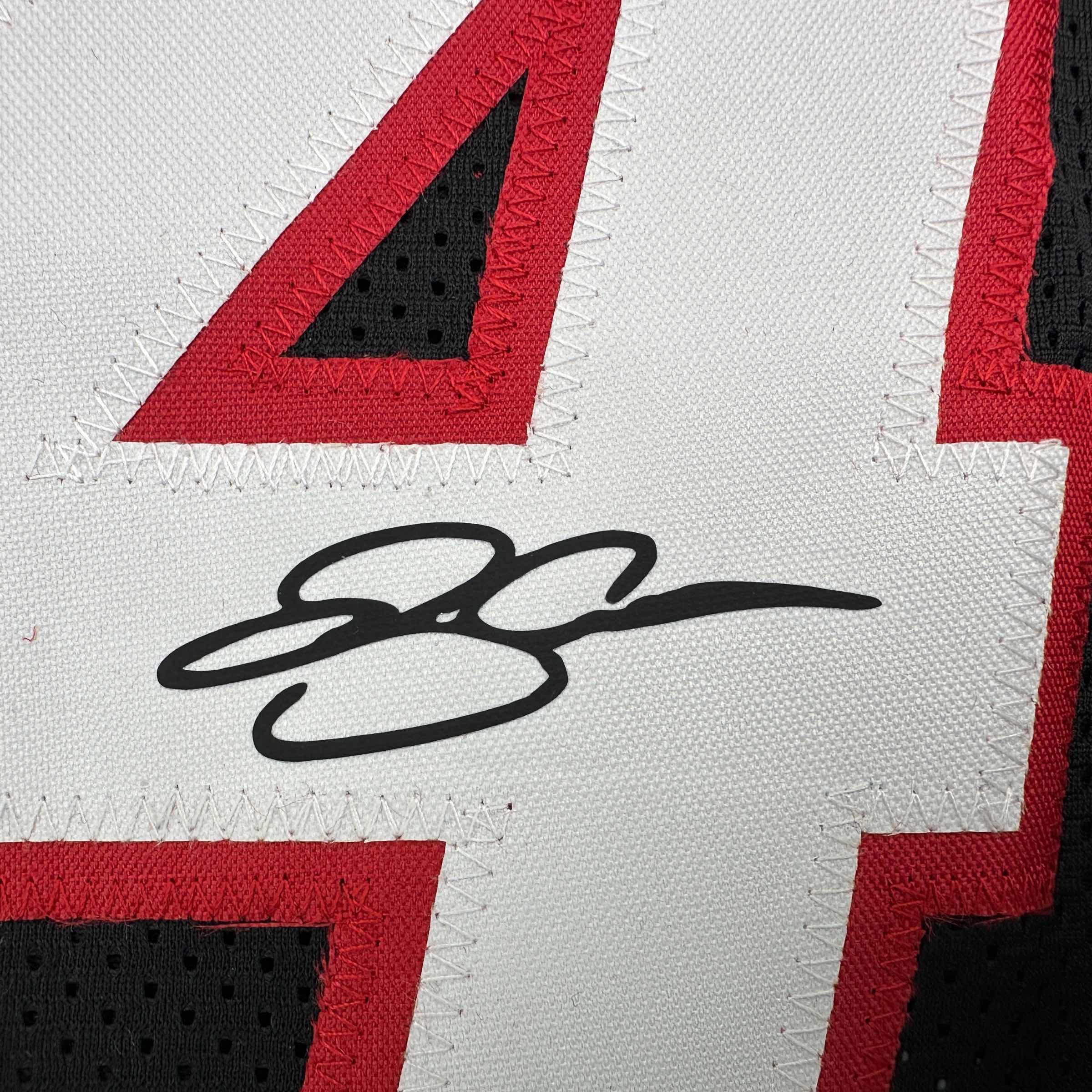 Facsimile Autographed Ray Allen Miami Black Reprint Laser Auto Basketball Jersey Size Men's XL