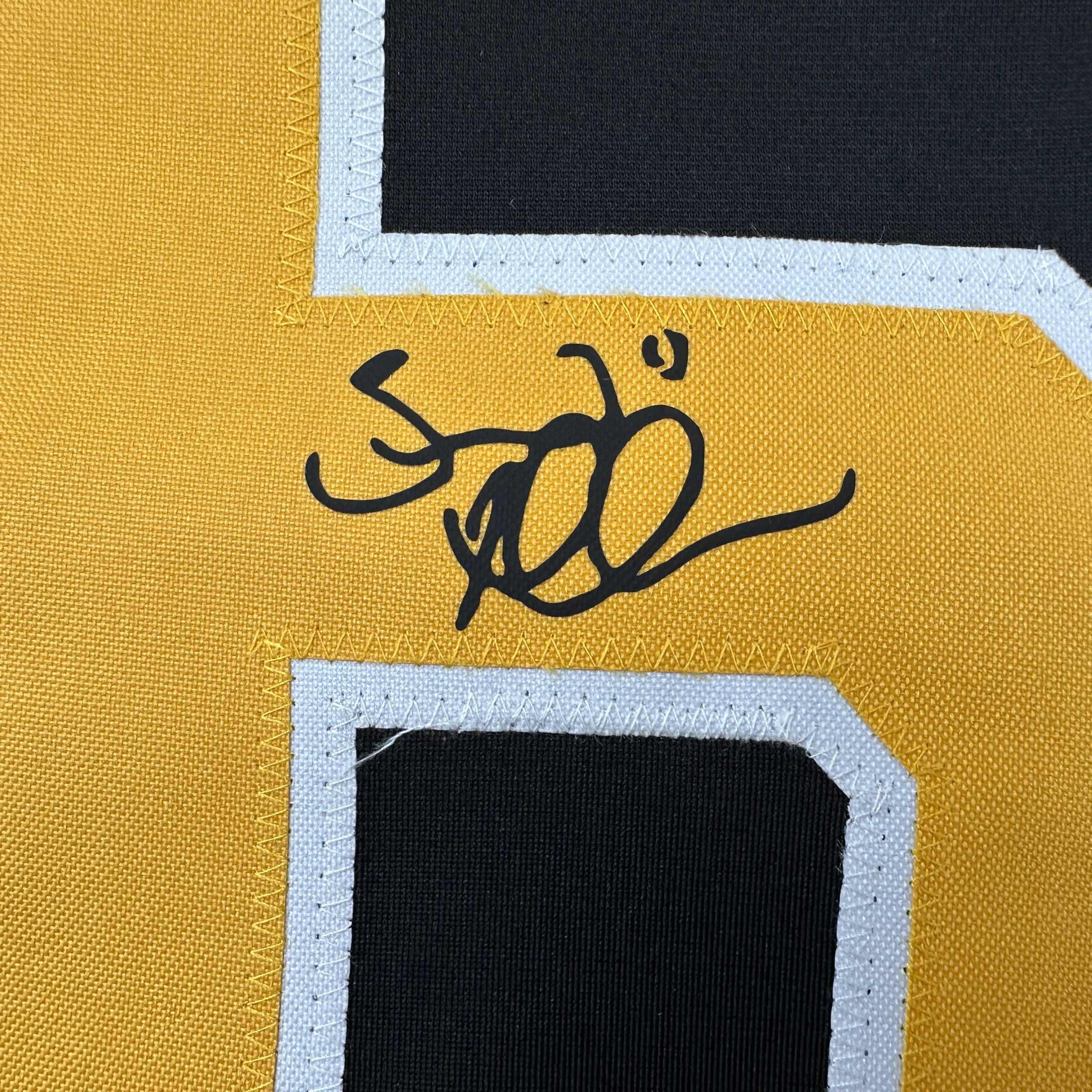Facsimile Autographed Brad Marchand Boston Black Reprint Laser Auto Hockey Jersey Size Men's XL