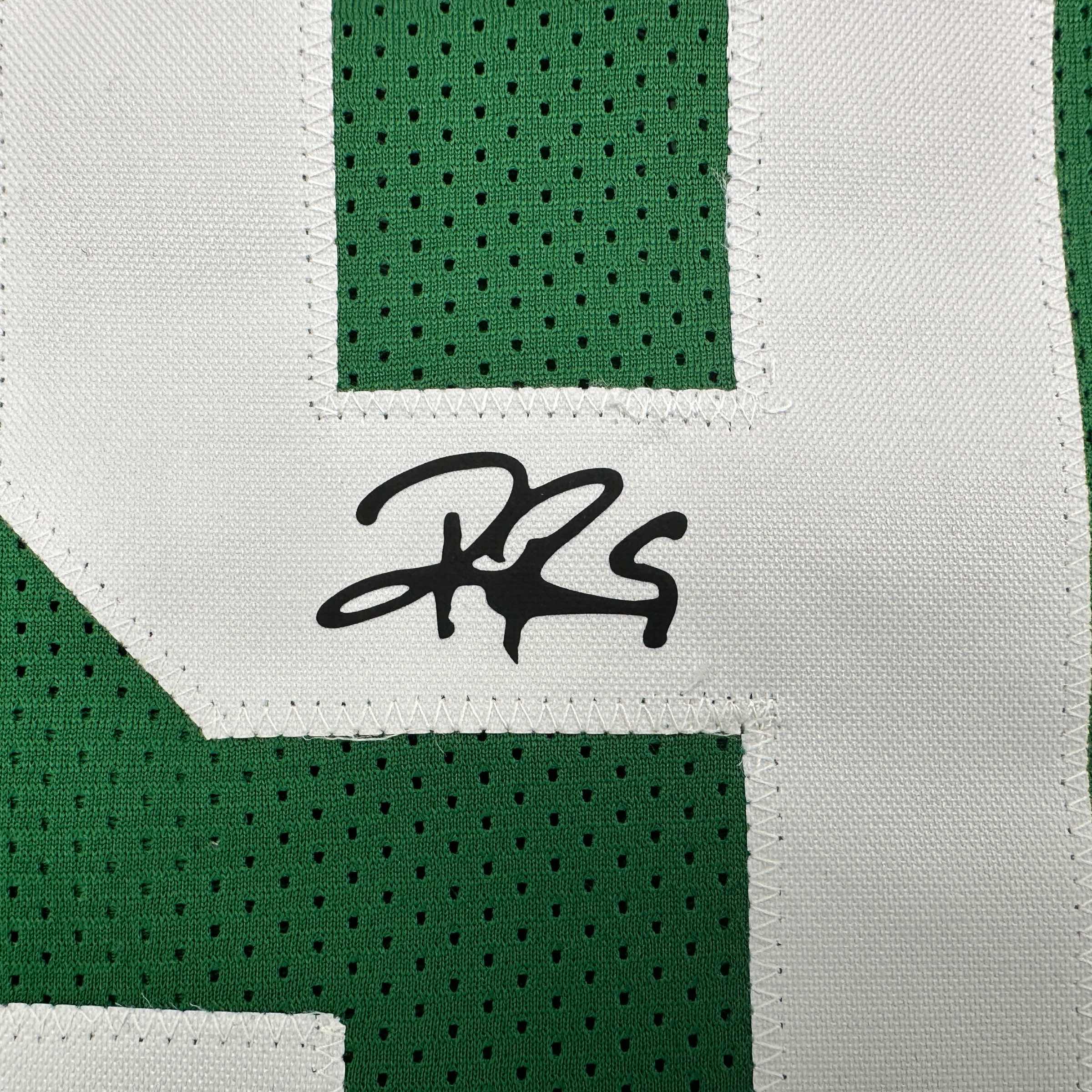 Facsimile Autographed Rajon Rondo Boston Green Reprint Laser Auto Basketball Jersey Size Men's XL