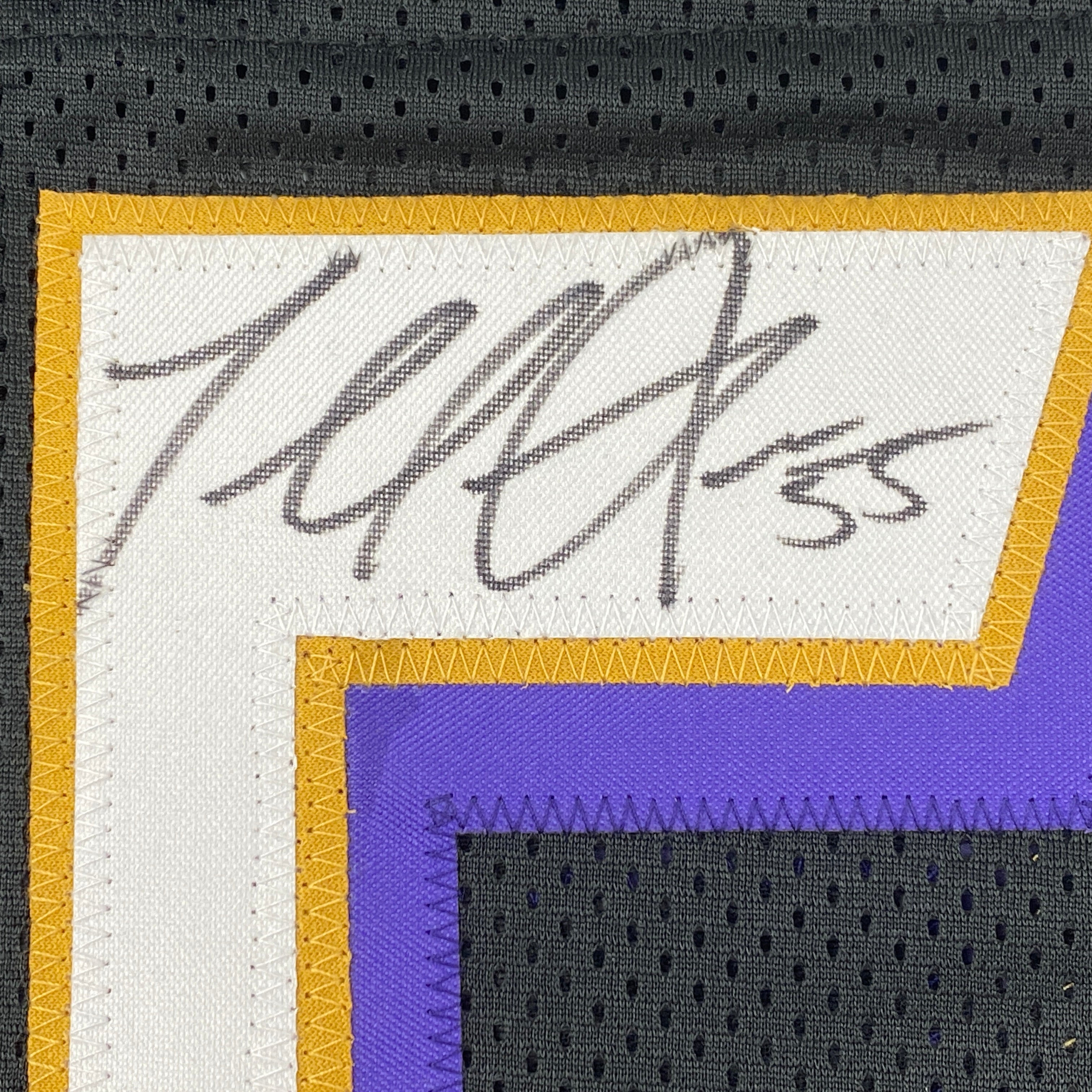 Autographed/Signed Terrell Suggs Baltimore Black Football Jersey JSA COA