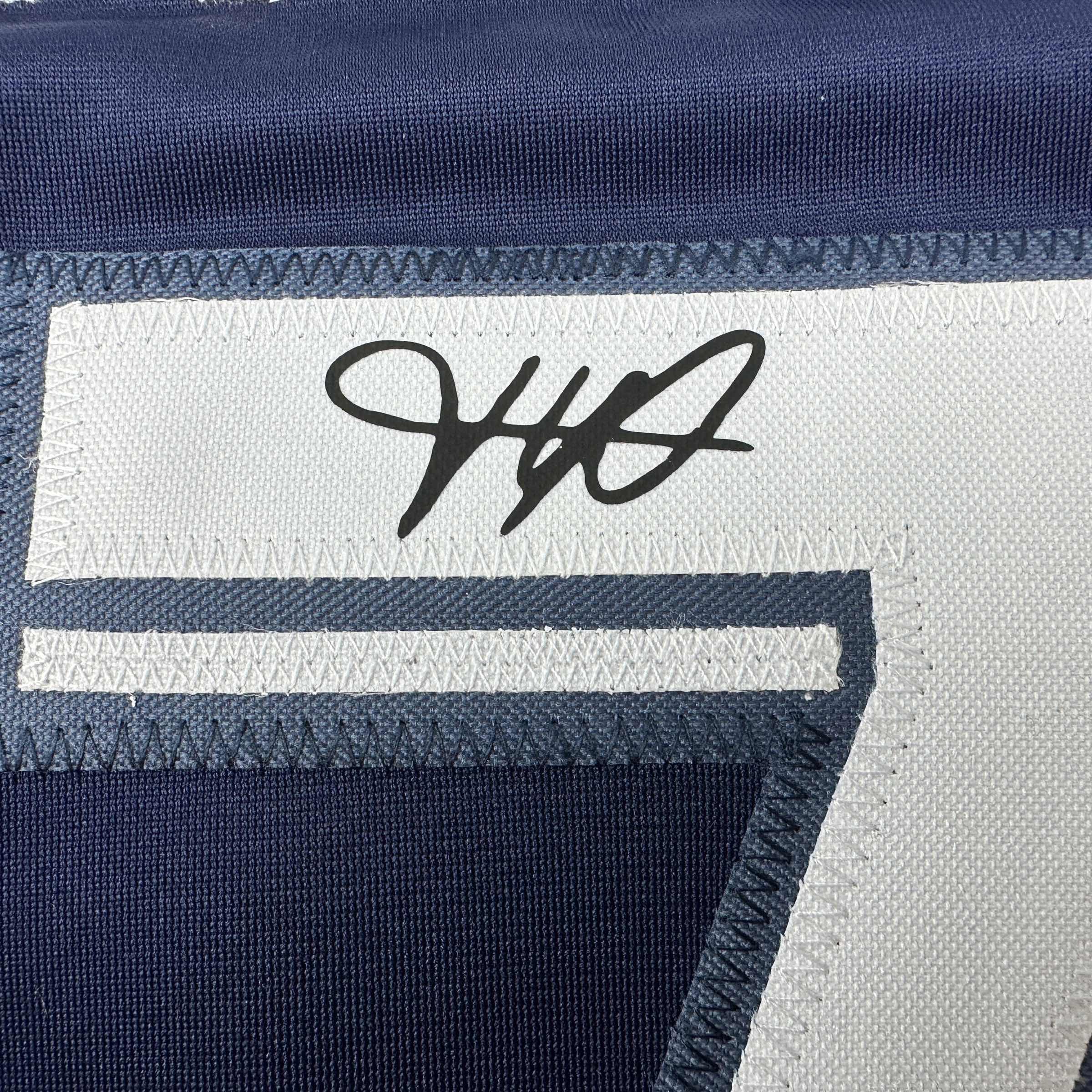 Facsimile Autographed Kylian Mbappe PSG Blue Reprint Laser Auto Soccer Jersey Size Men's XL