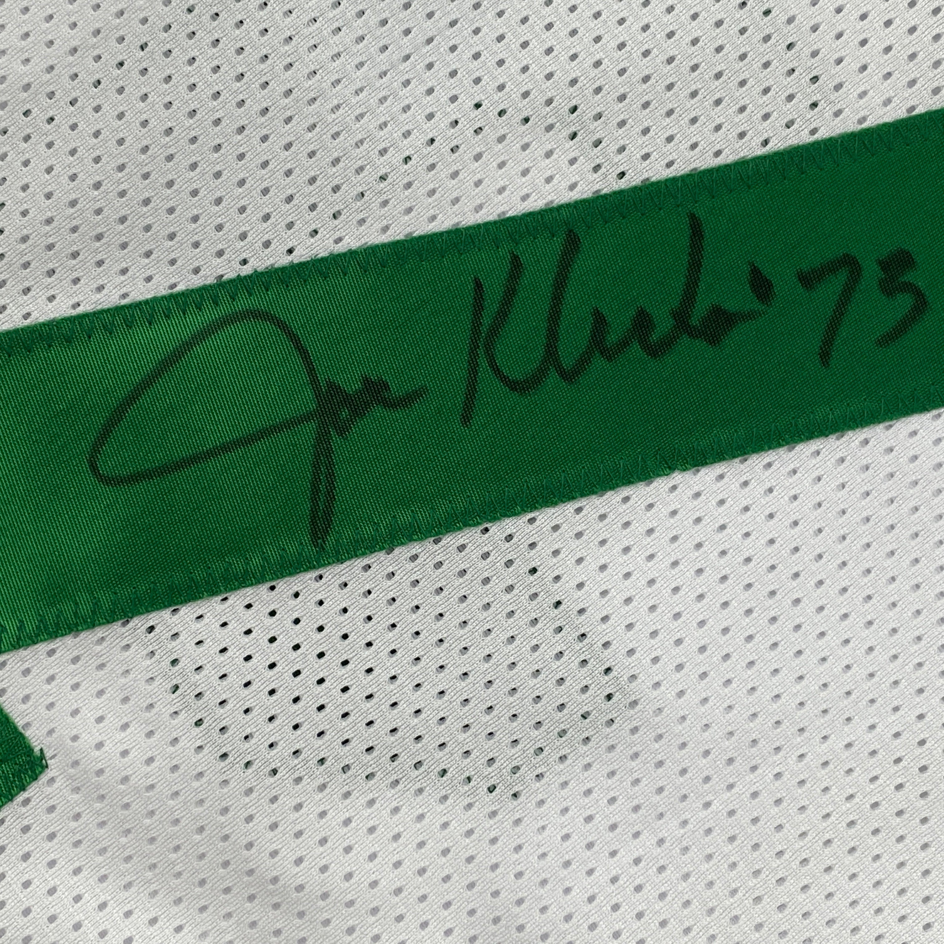 Autographed/Signed Joe Klecko New York White Football Jersey JSA COA