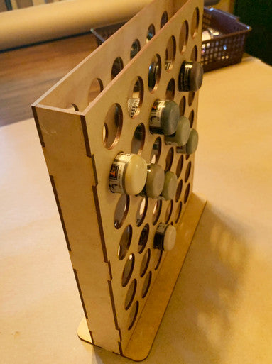 Vertical Paint Rack - For 1oz Mission Models Premium Hobby Paints