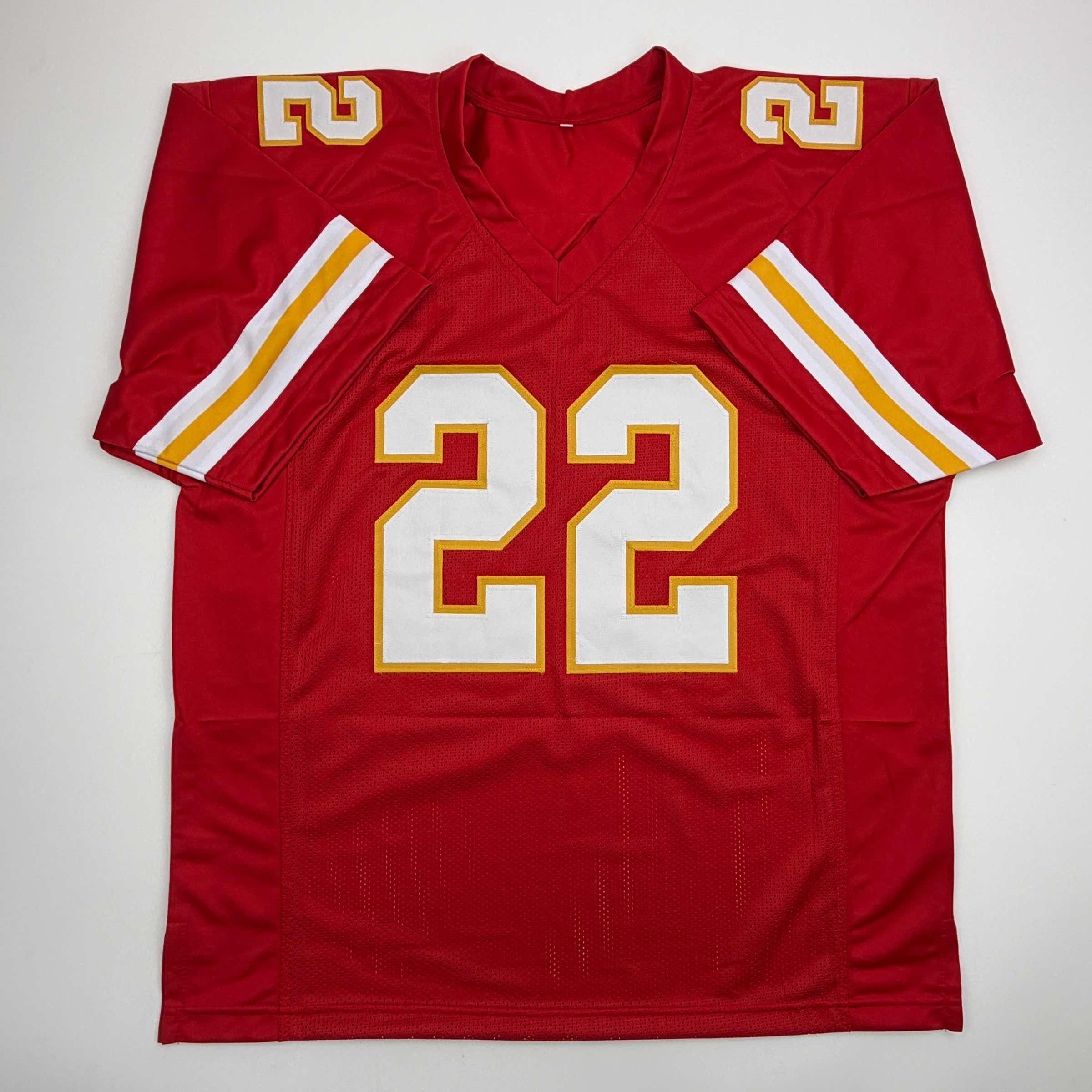 Autographed/Signed Trent McDuffie Kansas City Red Football Jersey JSA COA