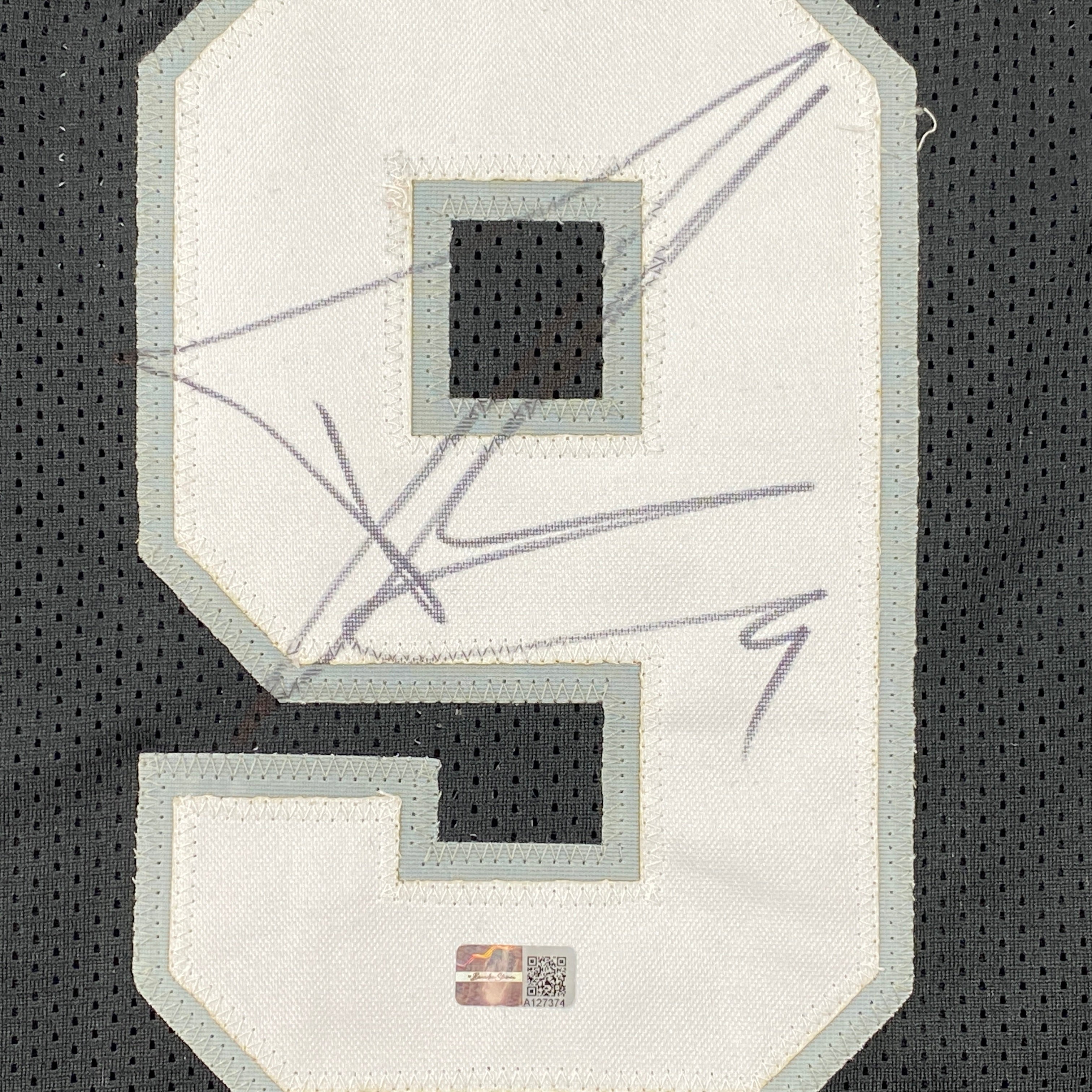 Autographed/Signed Tony Parker San Antonio Black Basketball Jersey Steiner COA