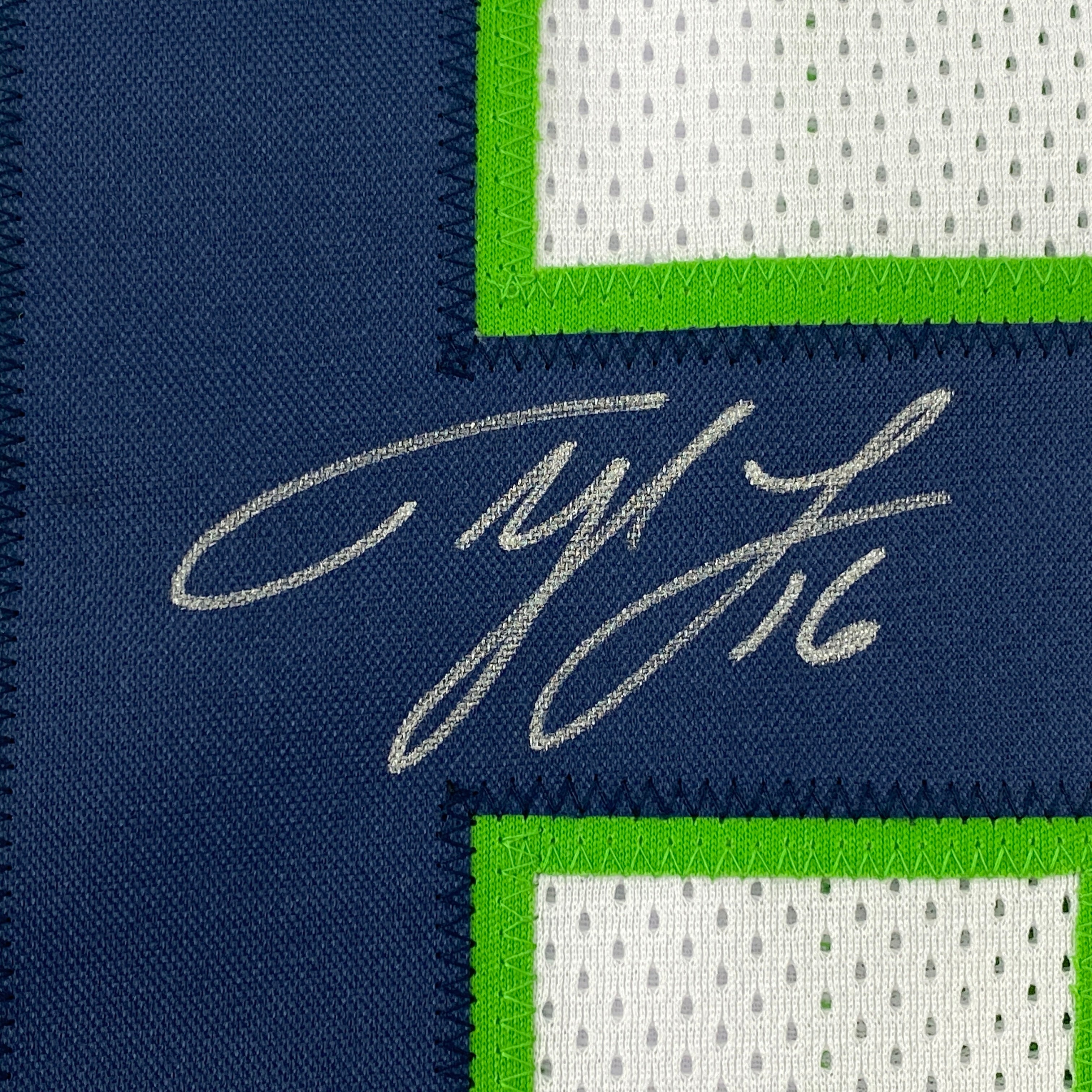 Autographed/Signed Tyler Lockett Seattle White Football Jersey JSA COA