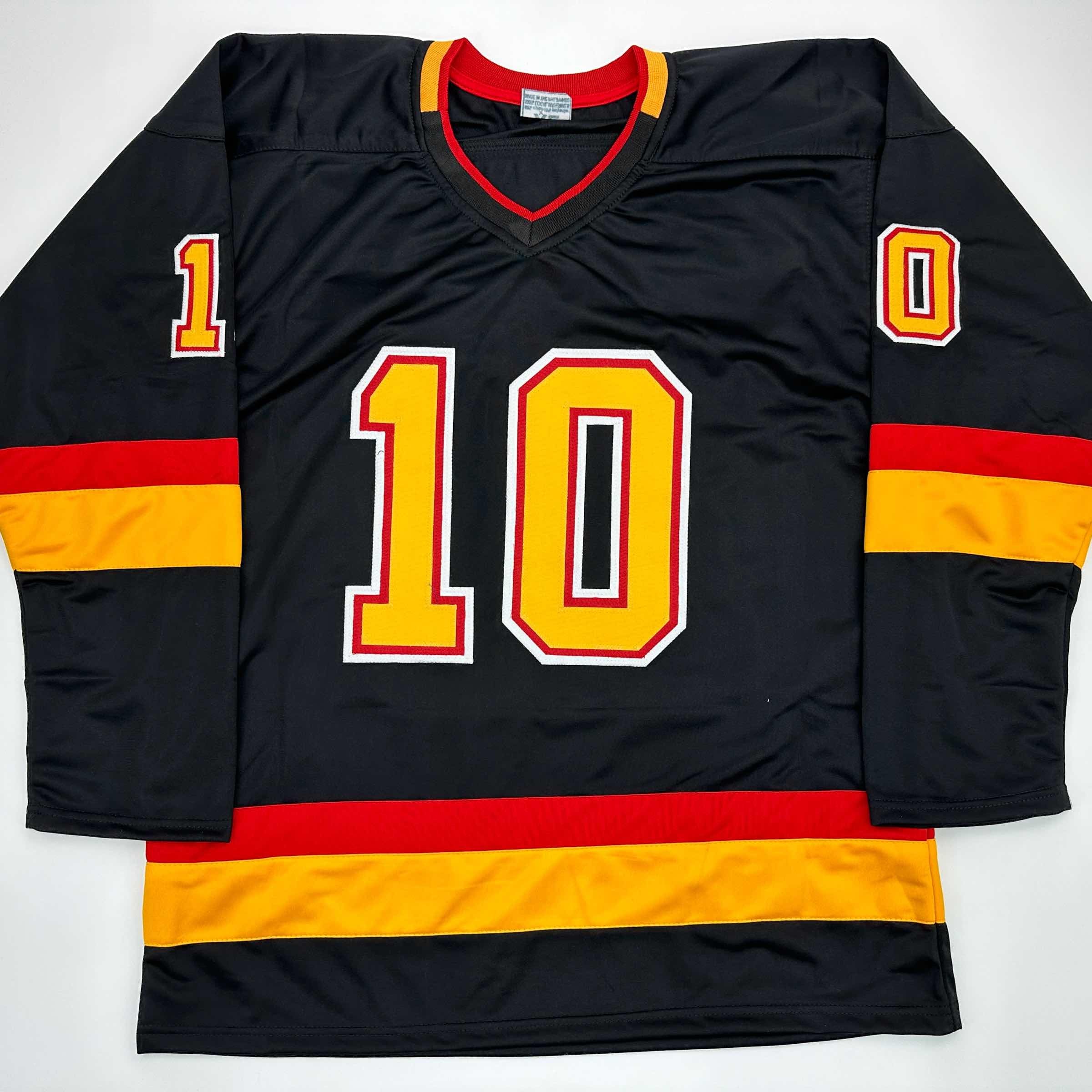 Facsimile Autographed Pavel Bure Vancouver Black Reprint Laser Auto Hockey Jersey Size Men's XL