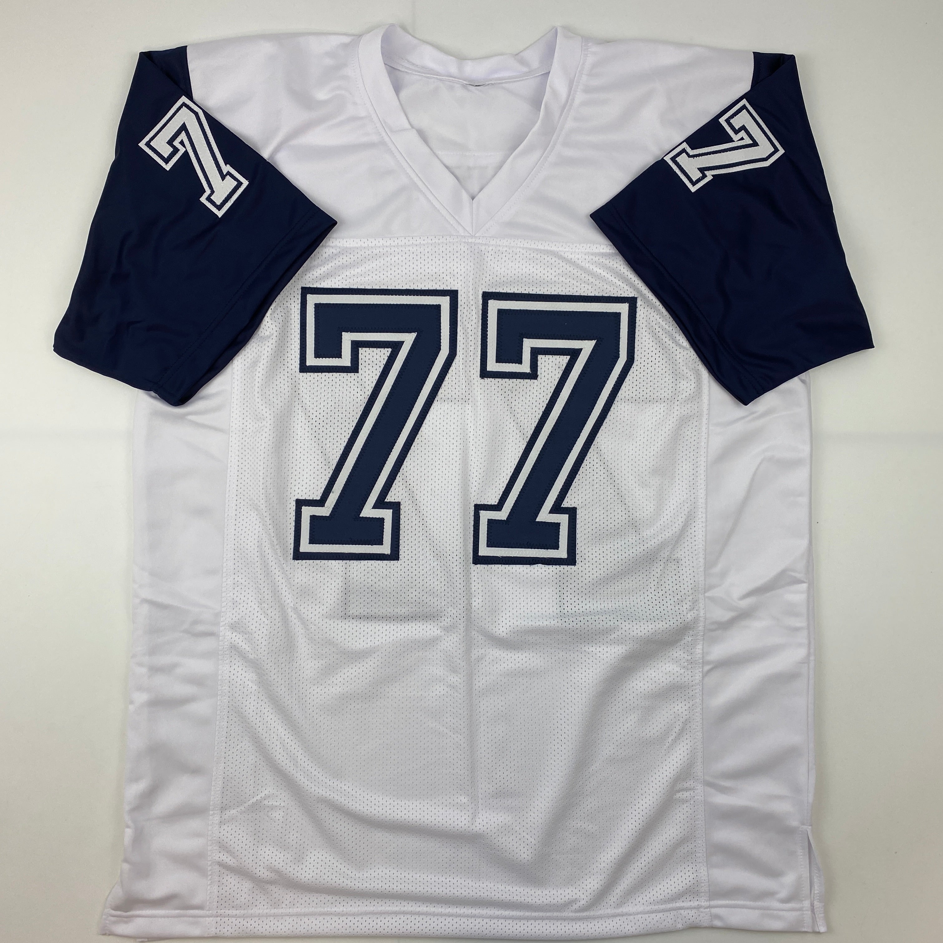 Autographed/Signed Tyron Smith Dallas Color Rush White Football Jersey JSA COA