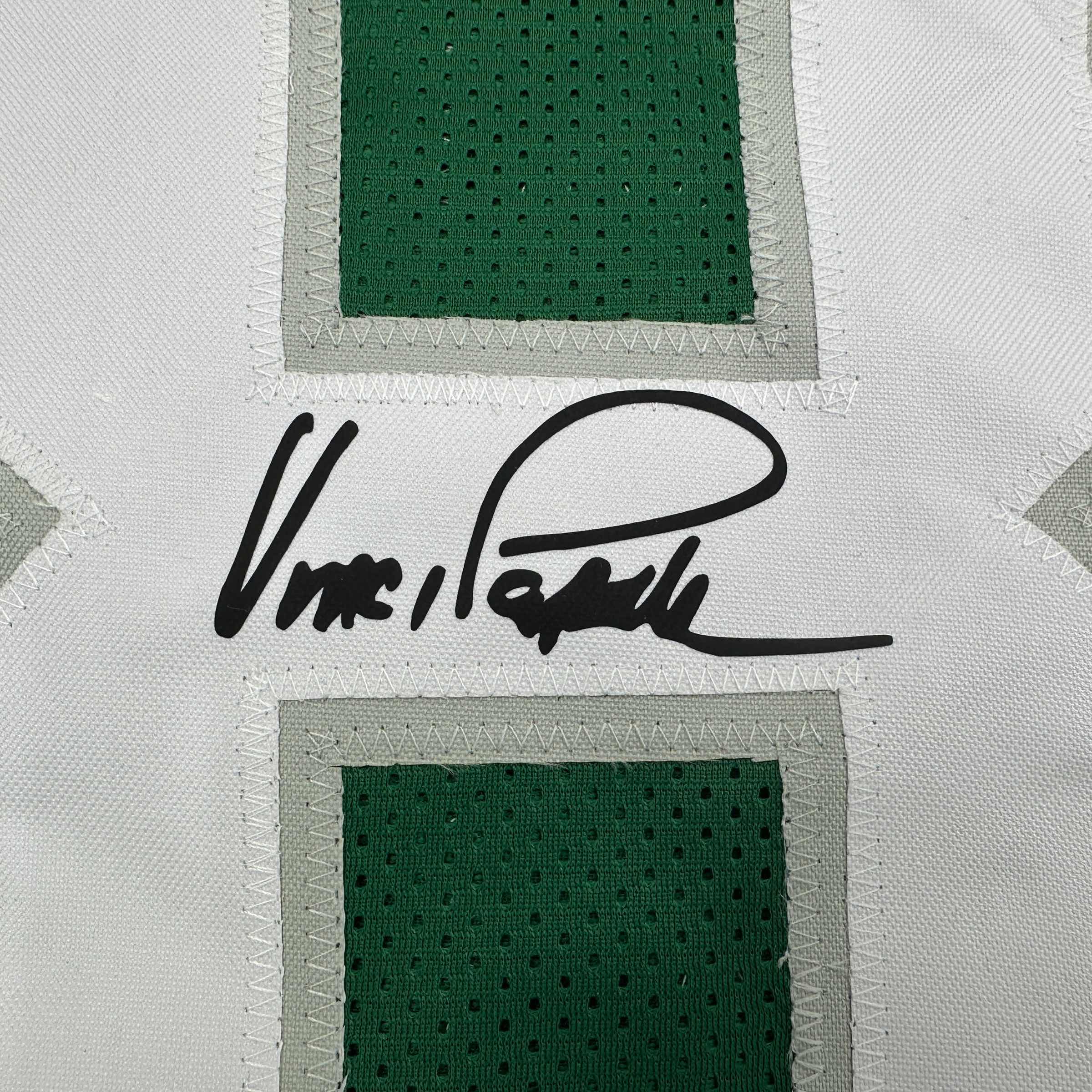 Facsimile Autographed Vince Papale Philadelphia Kelly Green Reprint Laser Auto Football Jersey Size Men's XL