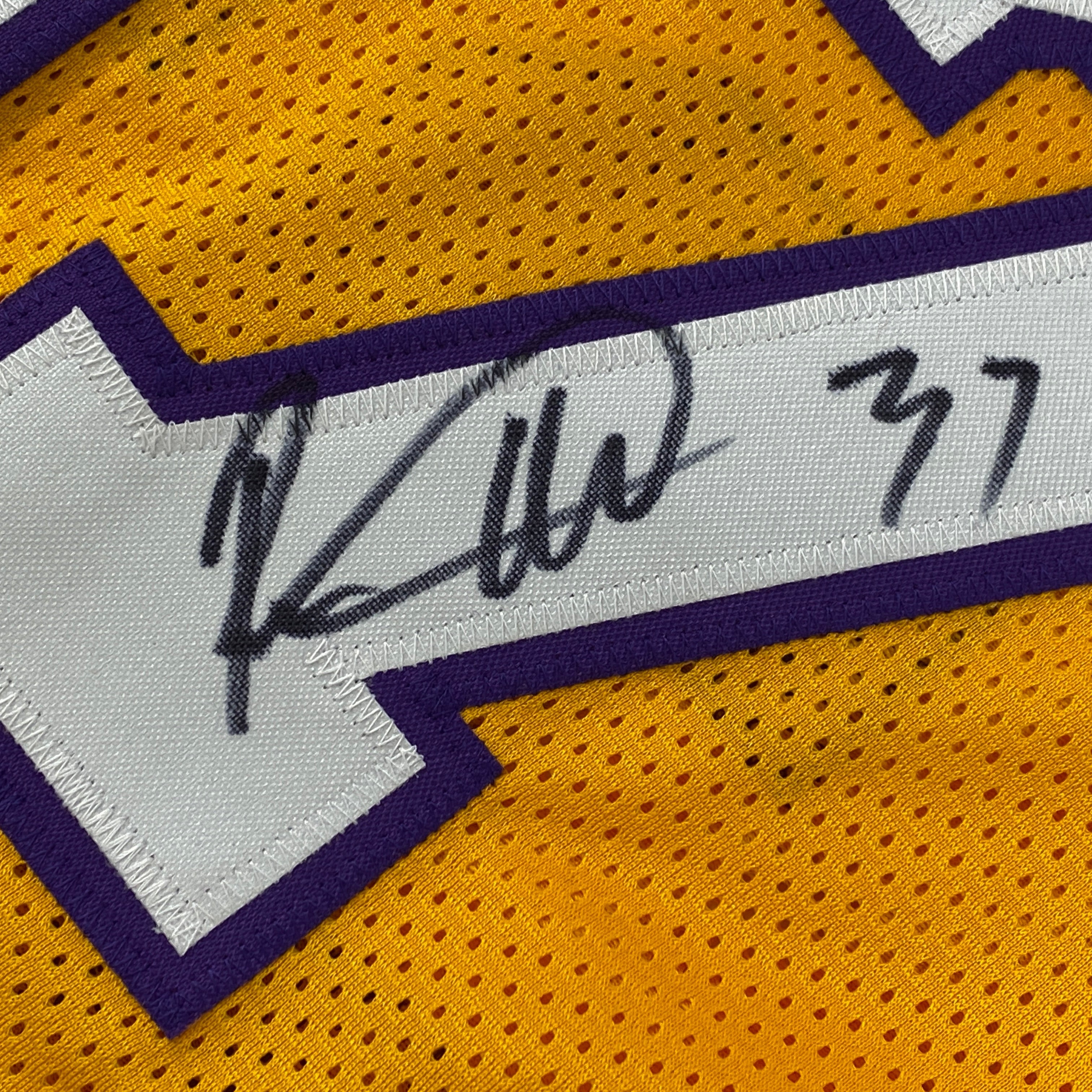 Autographed/Signed Ron Artest Los Angeles LA Yellow Basketball Jersey PSA/DNA COA