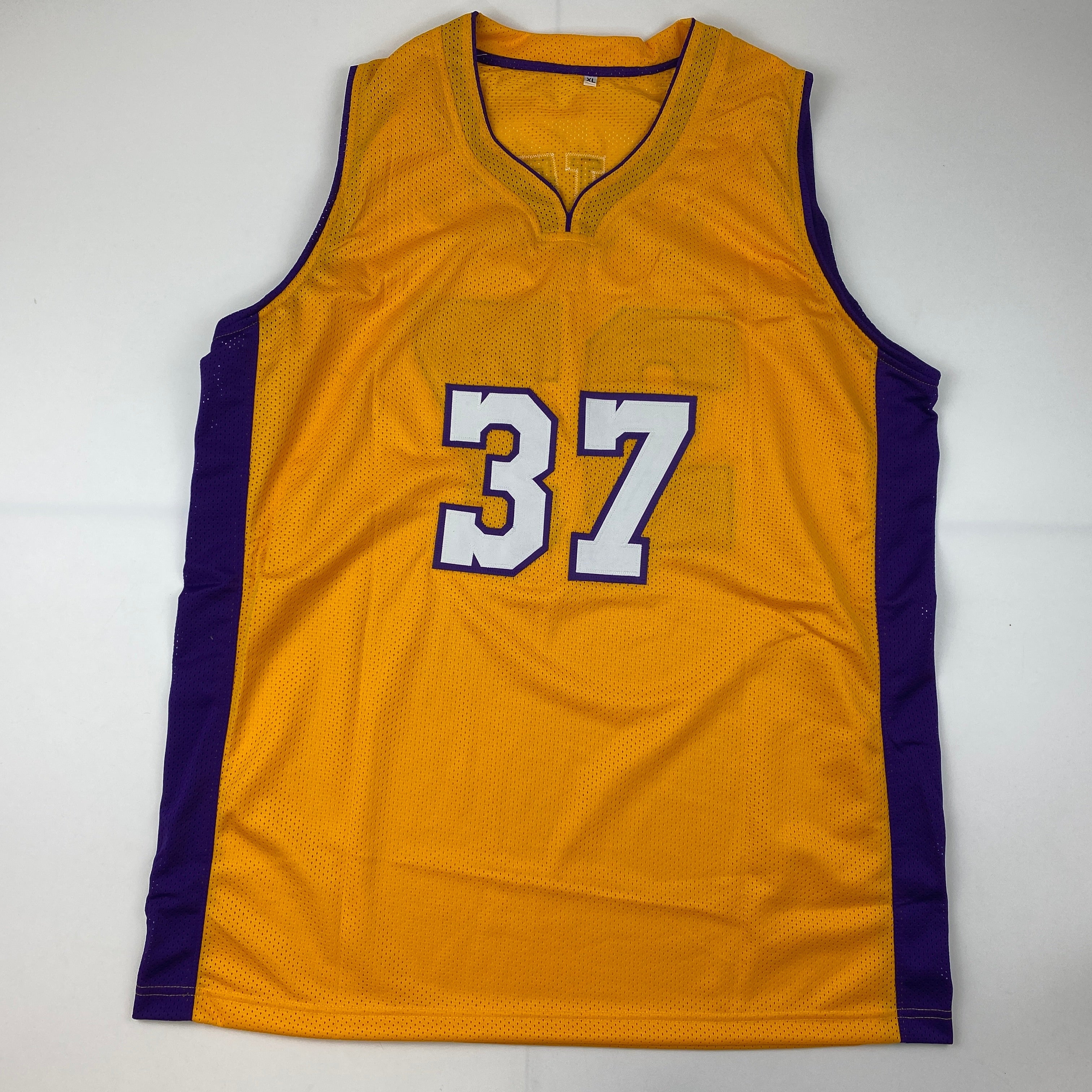 Autographed/Signed Ron Artest Los Angeles LA Yellow Basketball Jersey PSA/DNA COA