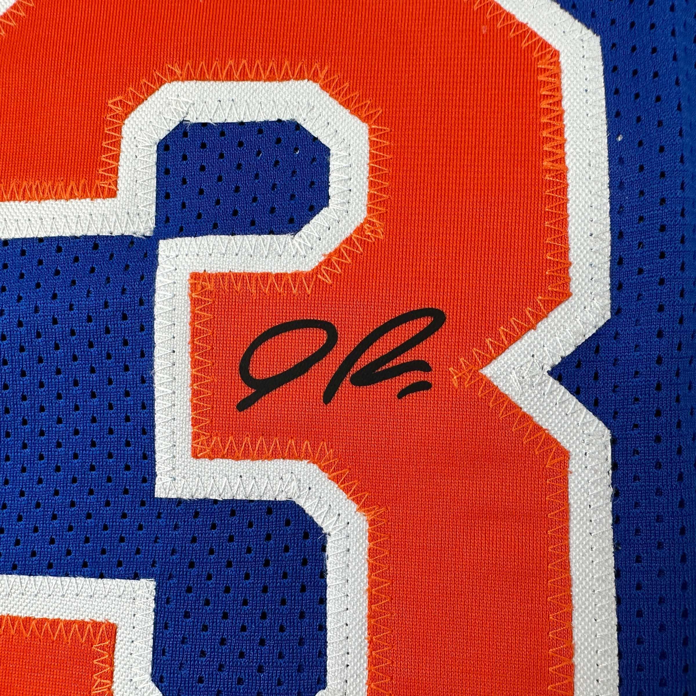 Facsimile Autographed Julius Randle New York Blue Reprint Laser Auto Basketball Jersey Size Men's XL