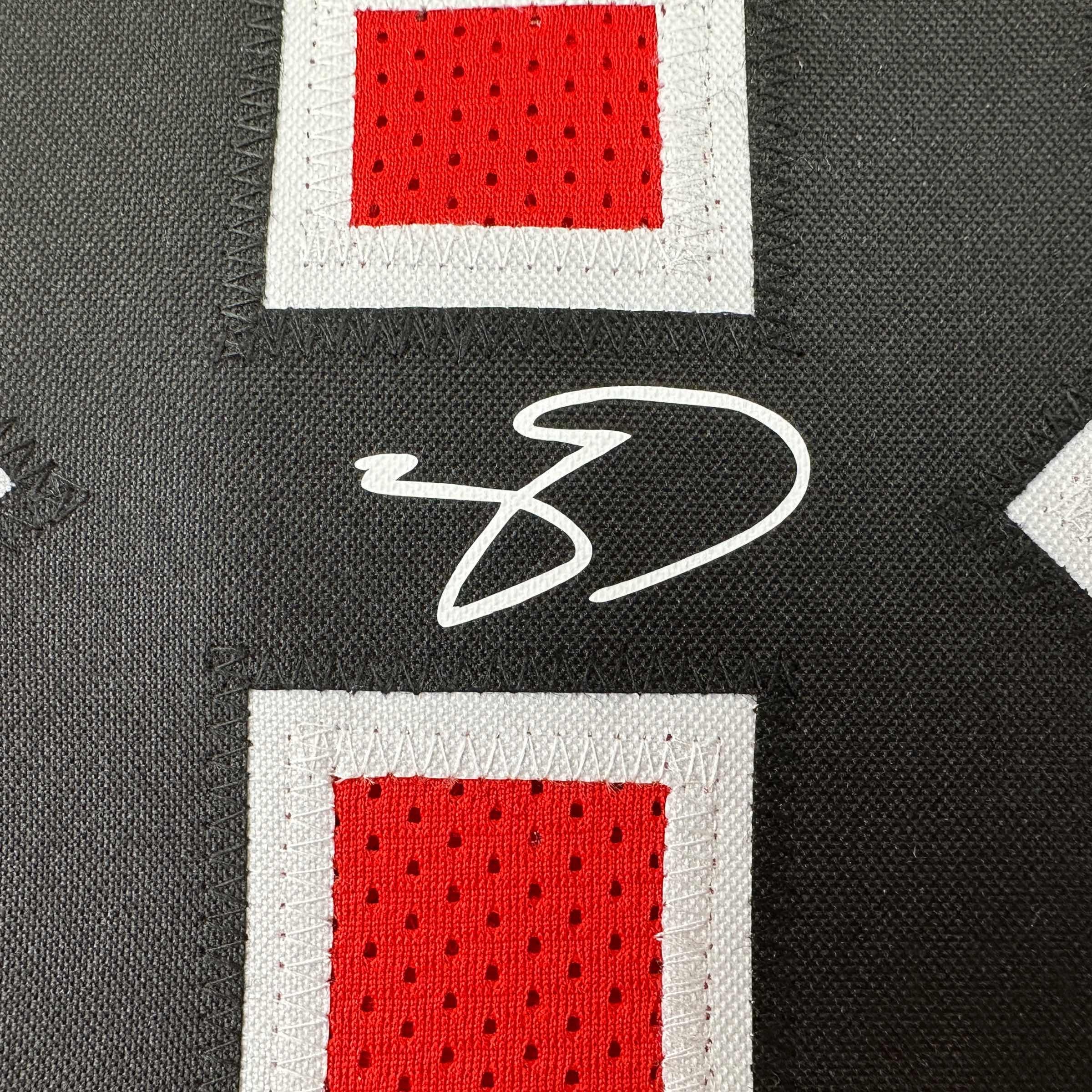 Facsimile Autographed Zach LaVine Chicago Red Reprint Laser Auto Basketball Jersey Size Men's XL